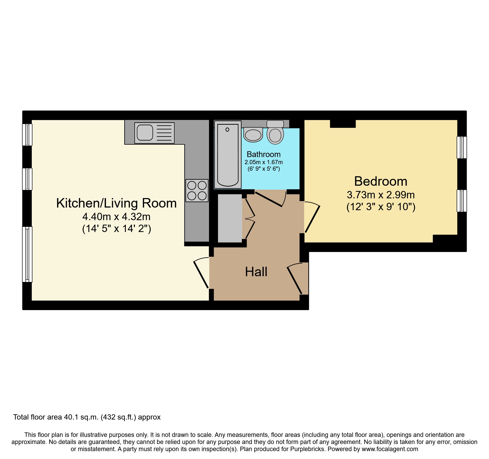 Flat 7, 35, Woodseer Street, London floorplan