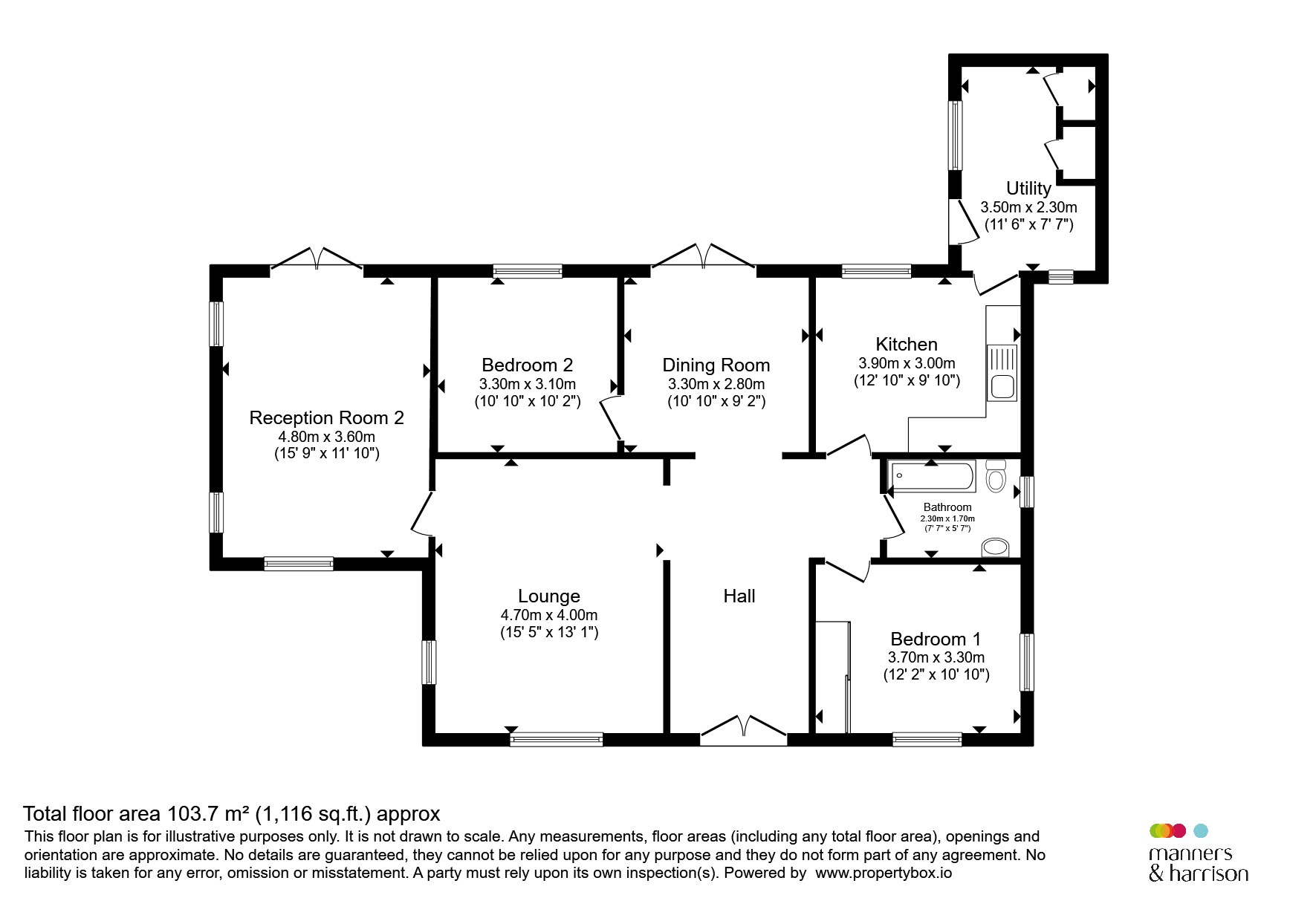 4, Egerton Road, Hartlepool floorplan