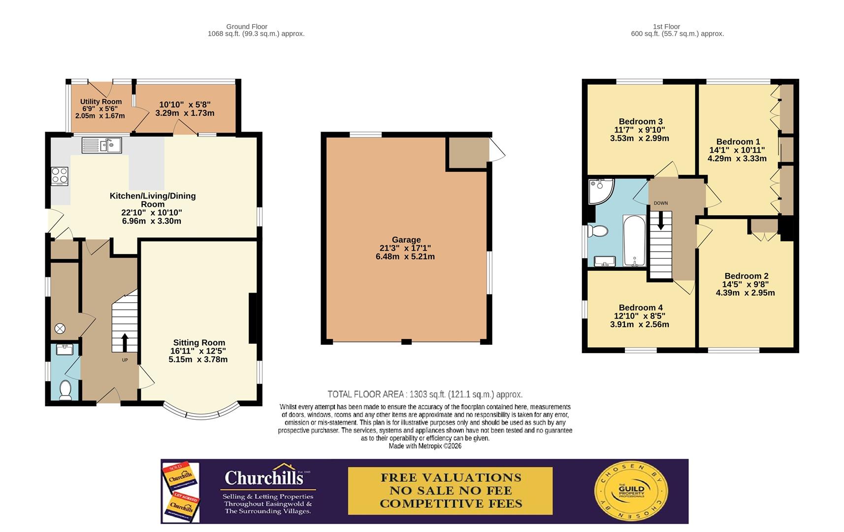 The Rowans, Huby Road, York floorplan