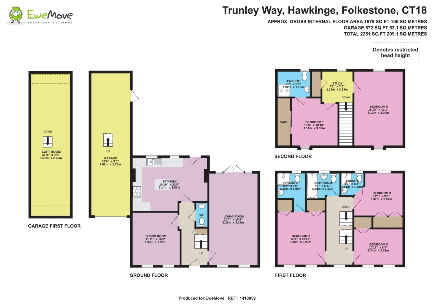 17, Trunley Way, Folkestone floorplan