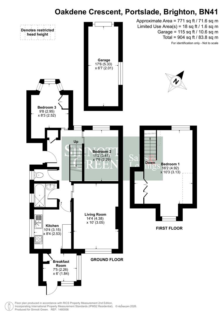 17, Oakdene Crescent, Portslade floorplan