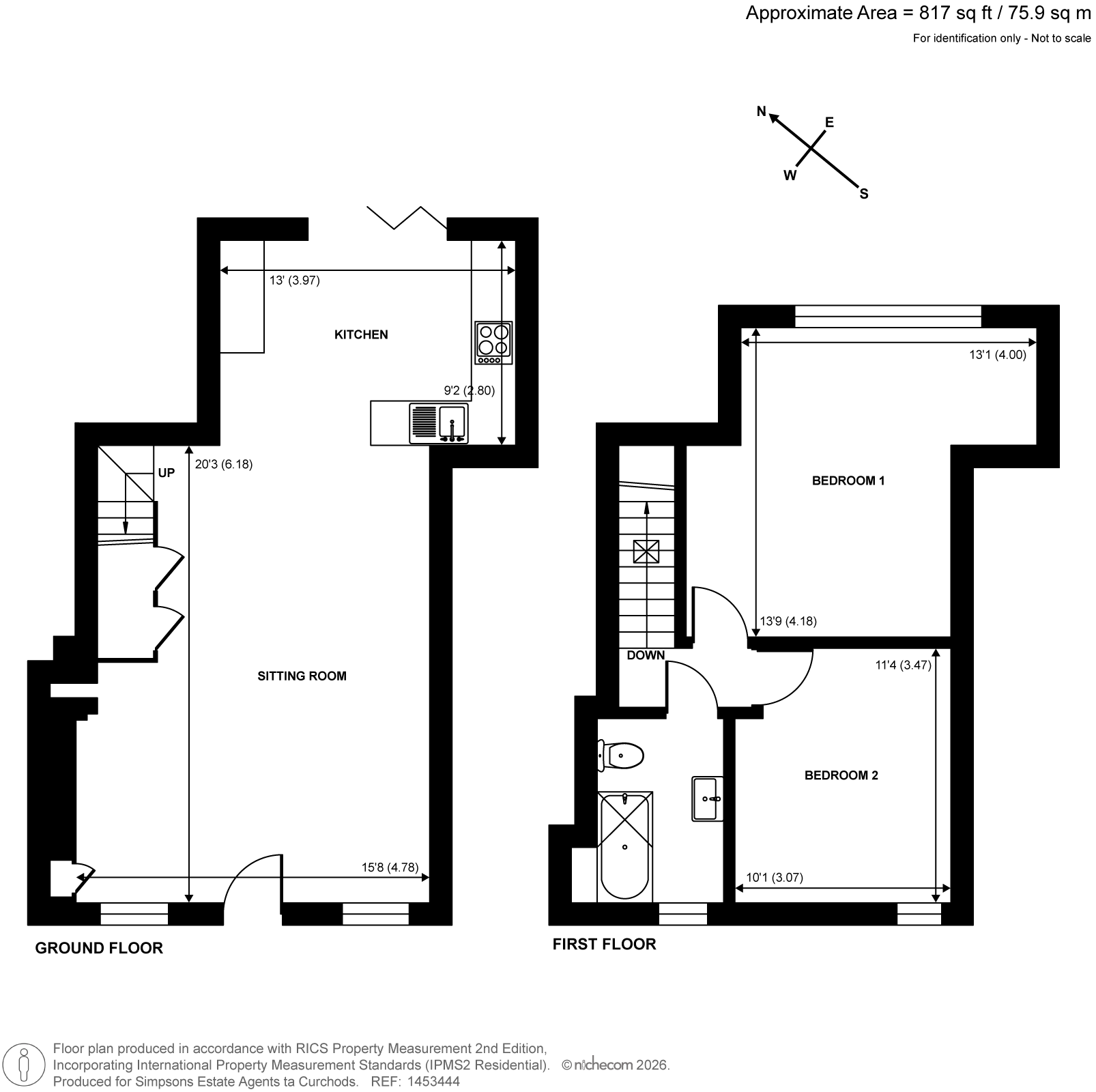 3 Dawes Court,, High Street, Esher floorplan