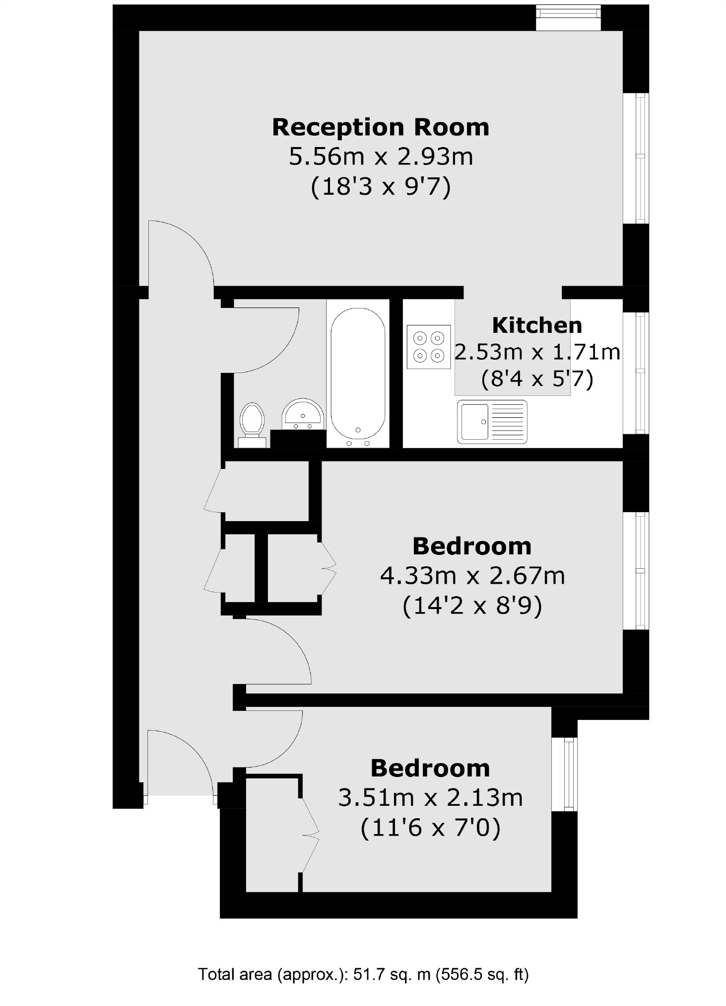 150, Riverside Close, London floorplan