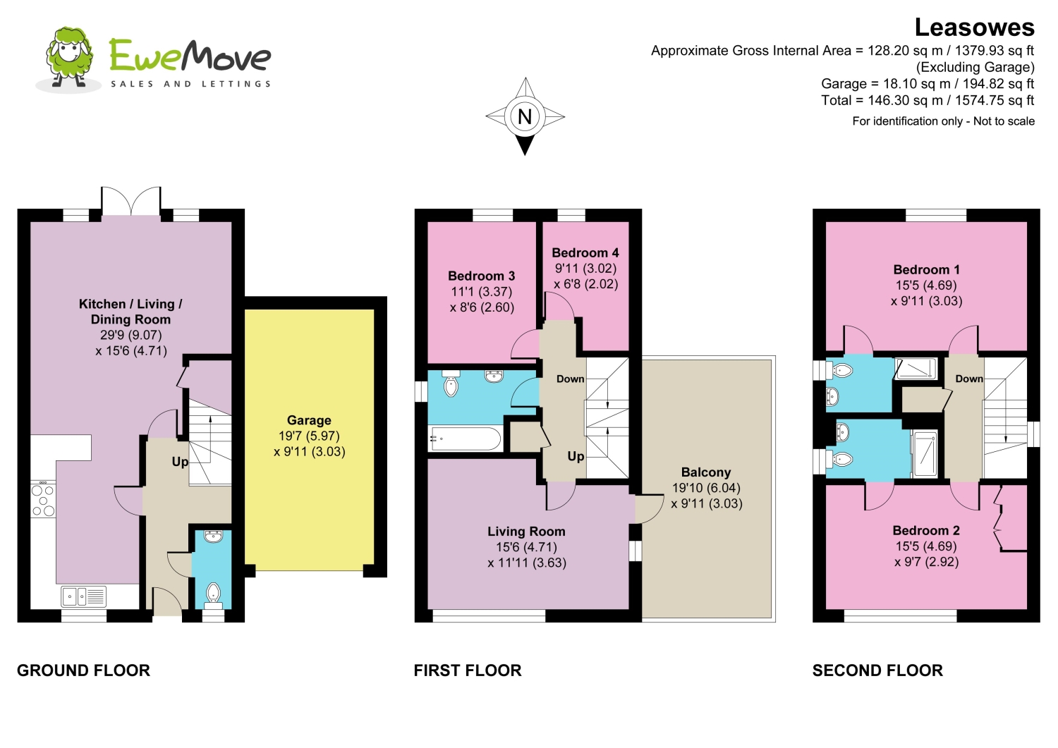 21, The Leasowes, Swindon floorplan