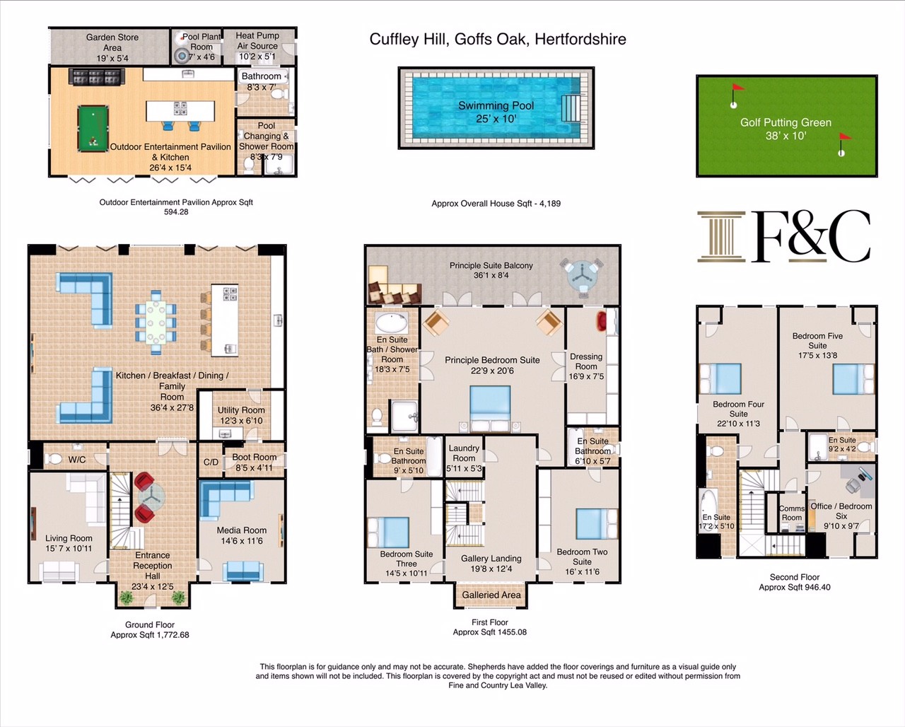 130 Cuffley Hill, Goffs Oak floorplan
