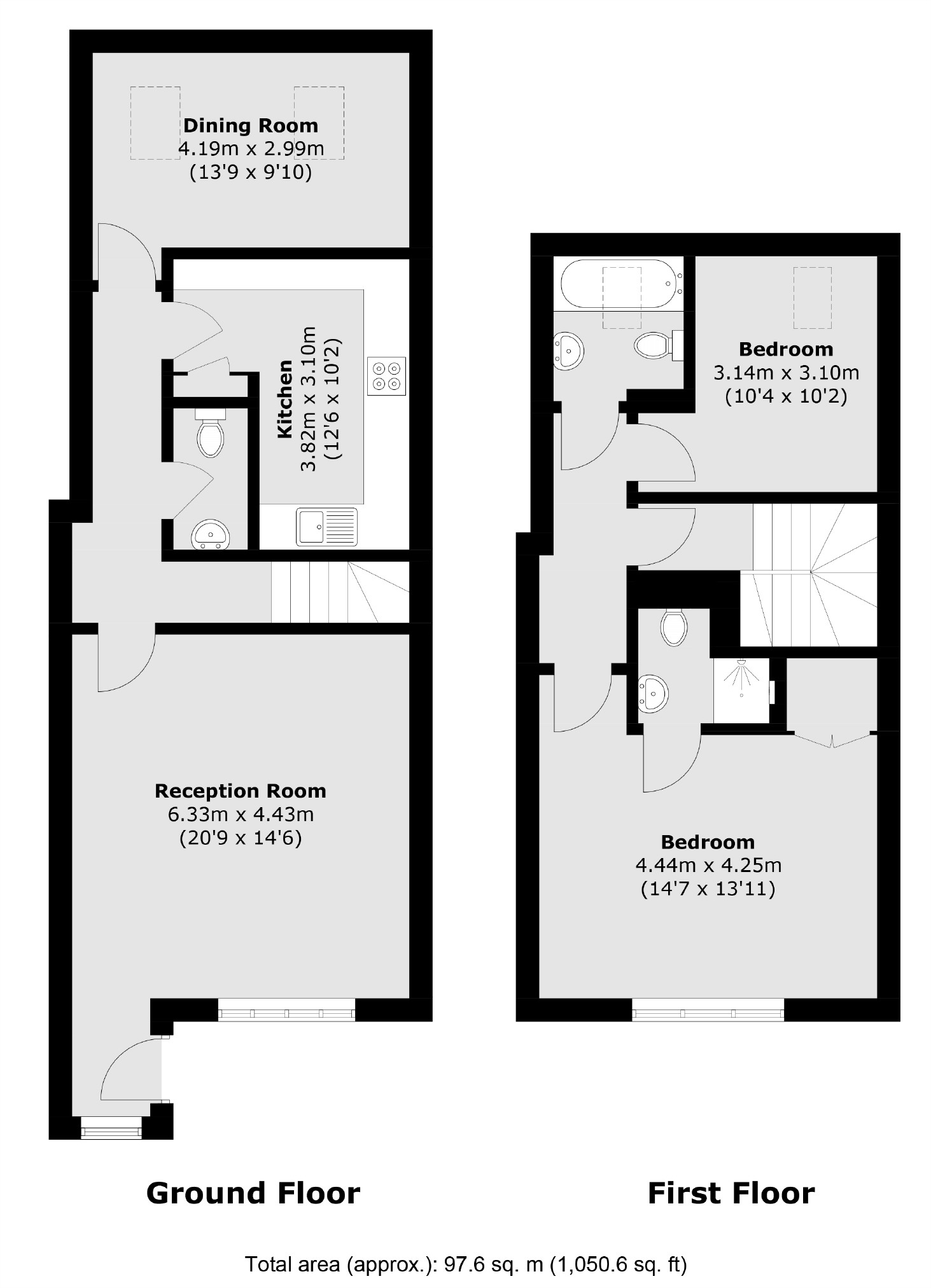 4, Langford Close, London floorplan