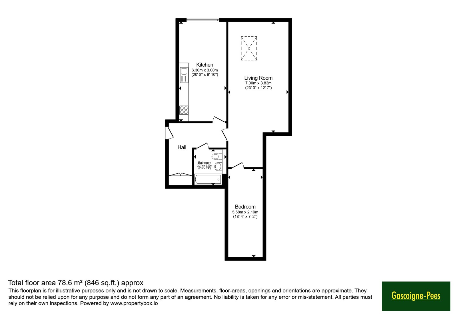 Flat 45, Heron House,, Weyside Park, Godalming floorplan
