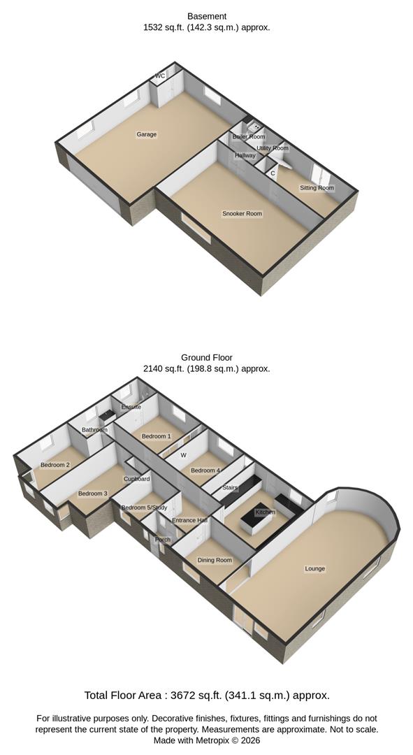 Chez Nous, Butt Lane, Great Yarmouth floorplan