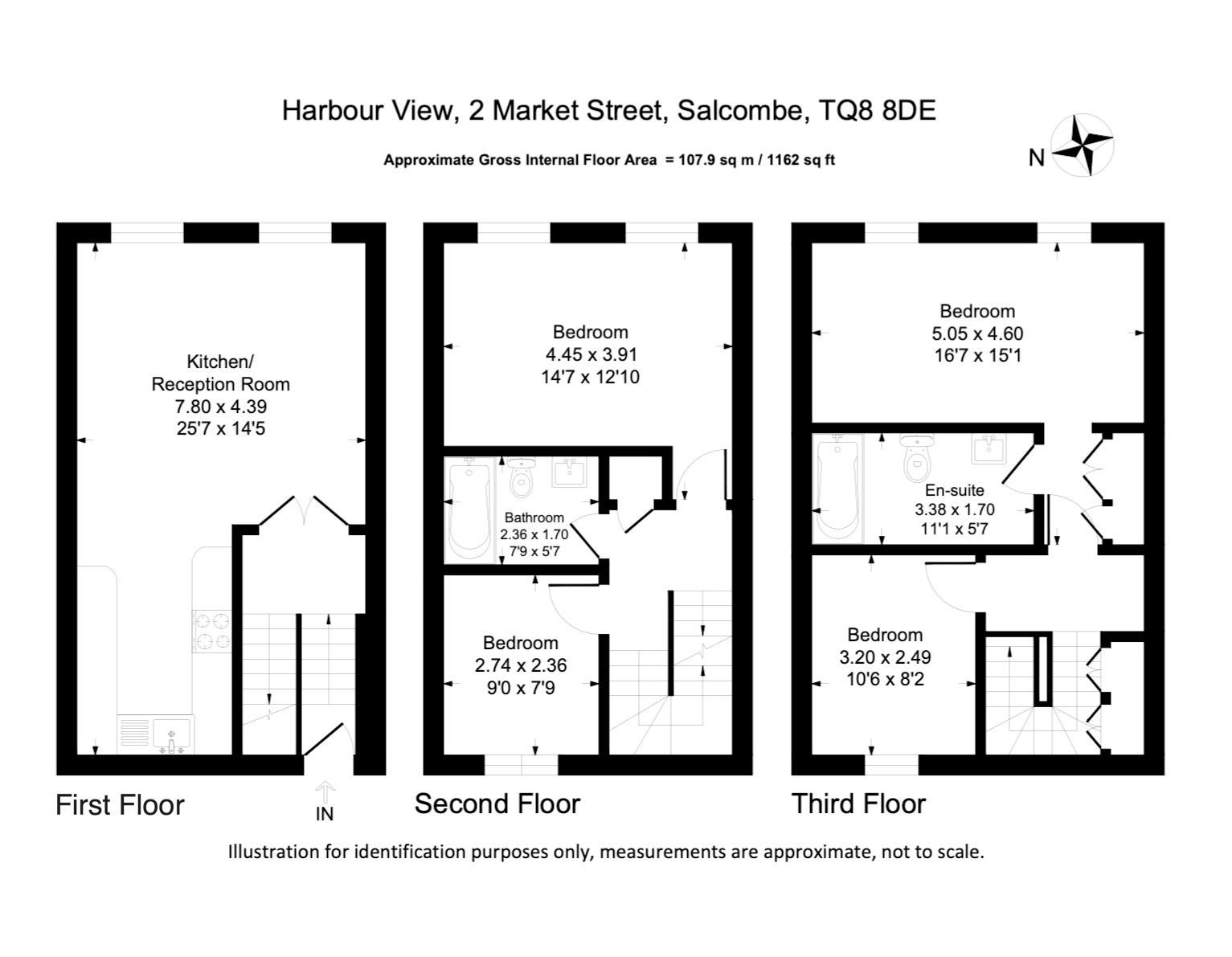 77,Harbour View, Fore Street, Salcombe floorplan