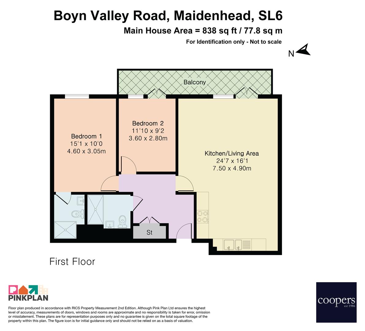 Apartment 25, Hythe Lodge, 157, Boyn Valley Road, Maidenhead floorplan
