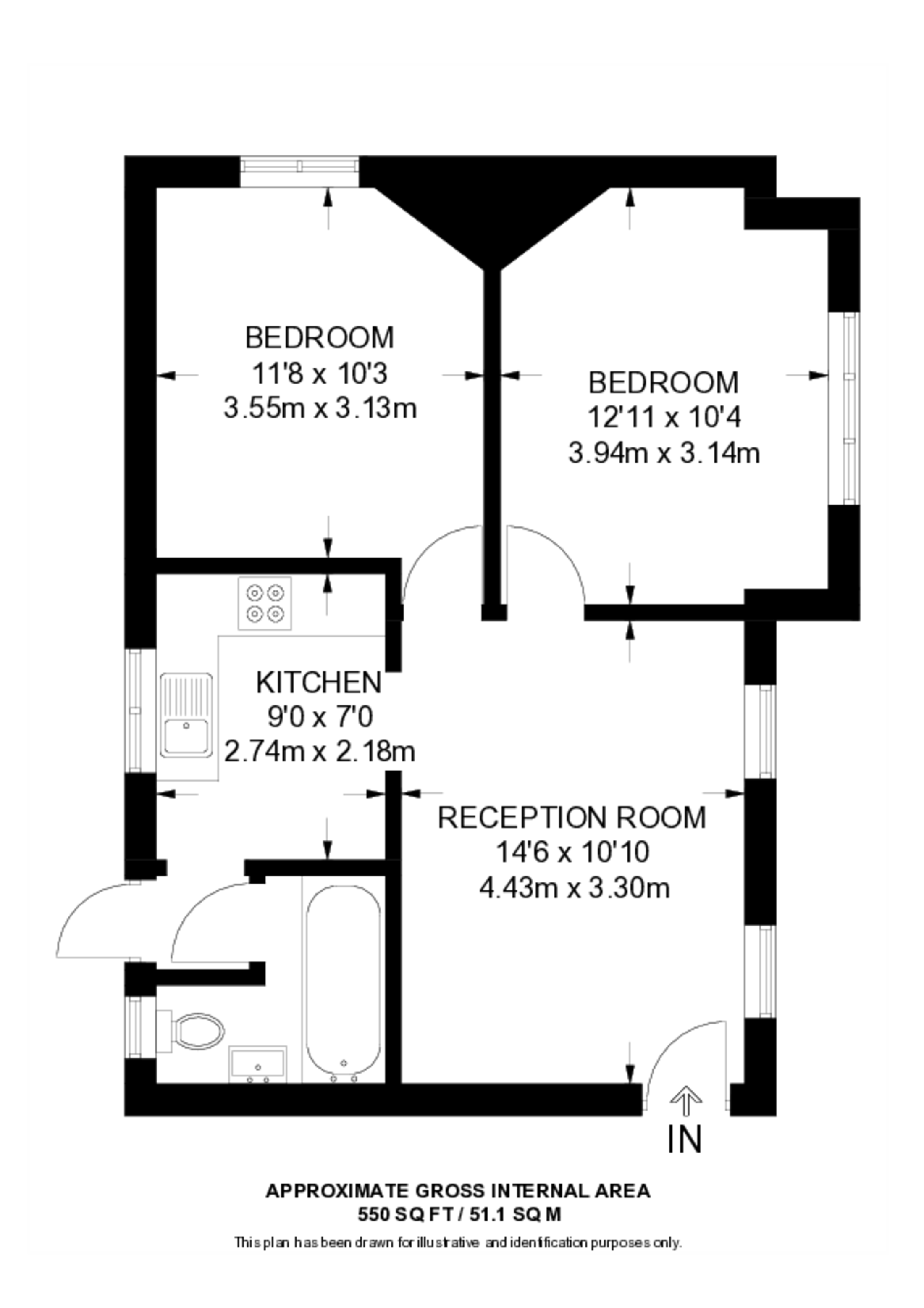 Norbiton Avenue, Kingston floorplan