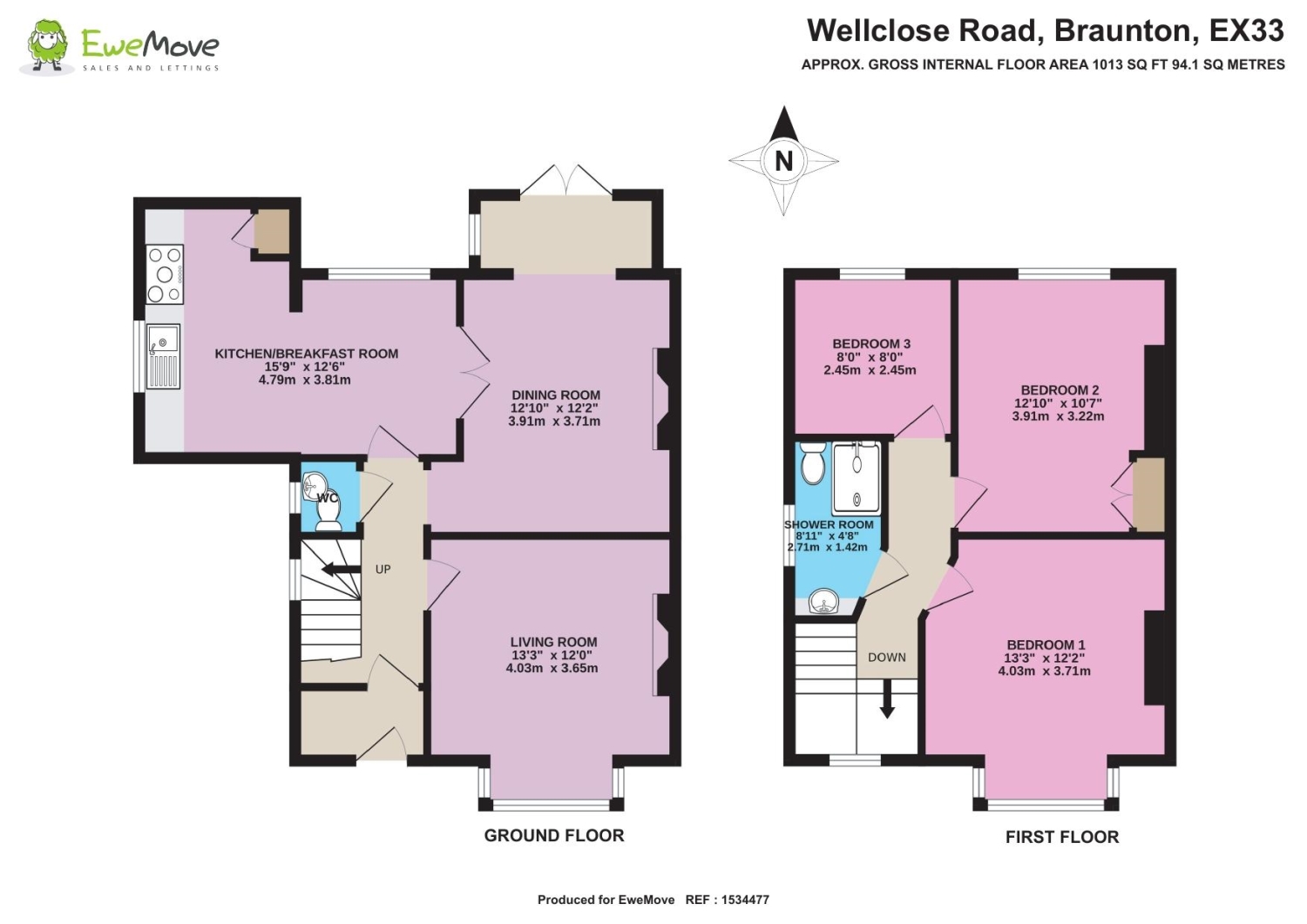 Wellclose Road, Braunton floorplan