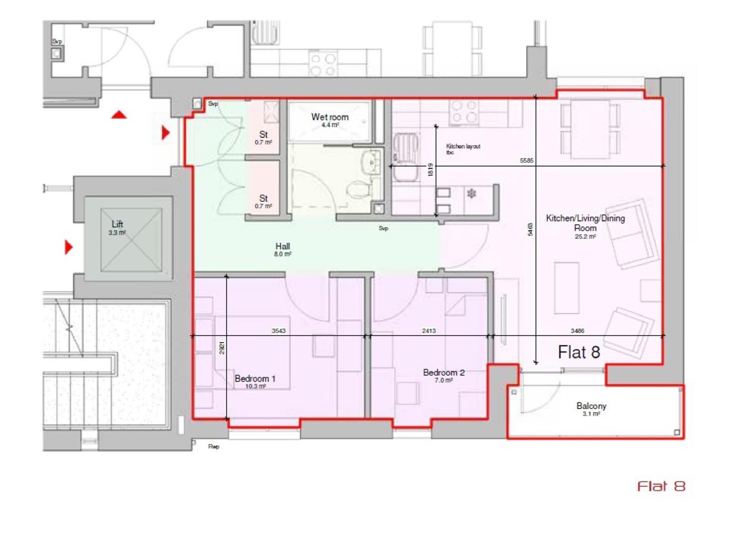 8 Meadow Bank, Co-Operative Street, Stockport floorplan