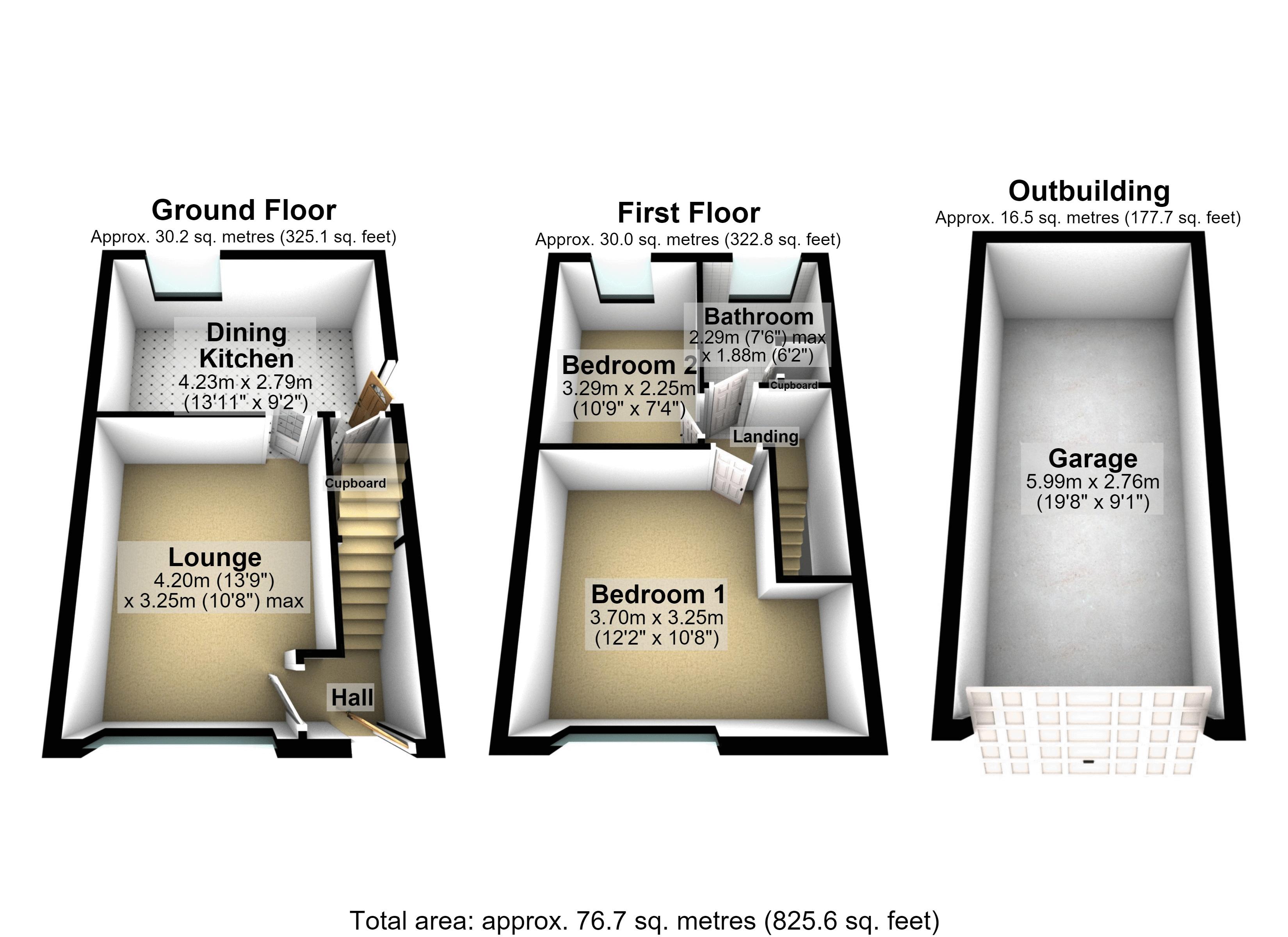 14, Green Bridge Close, Rochdale floorplan