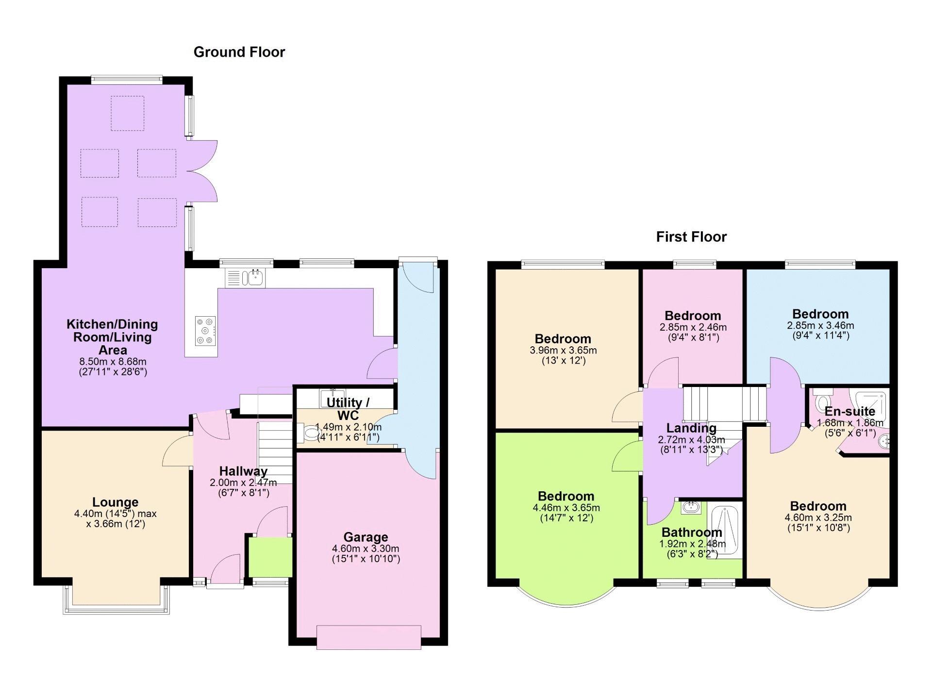 12, Court Crescent, Newport floorplan