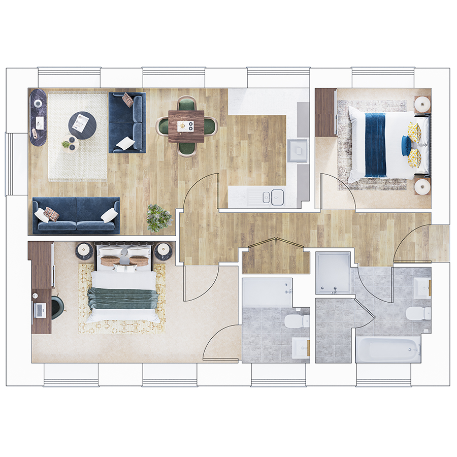 Plot 912, Flat 5 Estella Heights, 10 Henley Approach, Northfleet floorplan