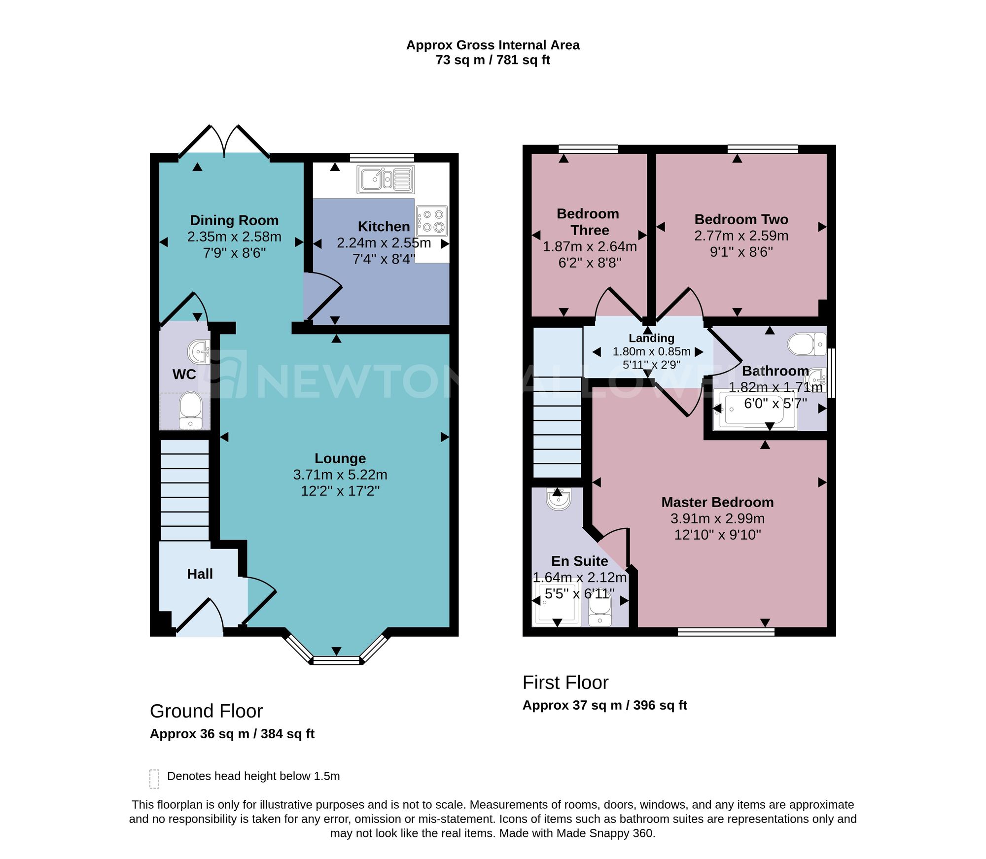 15 Snibston Court Ashby Road, Coalville floorplan