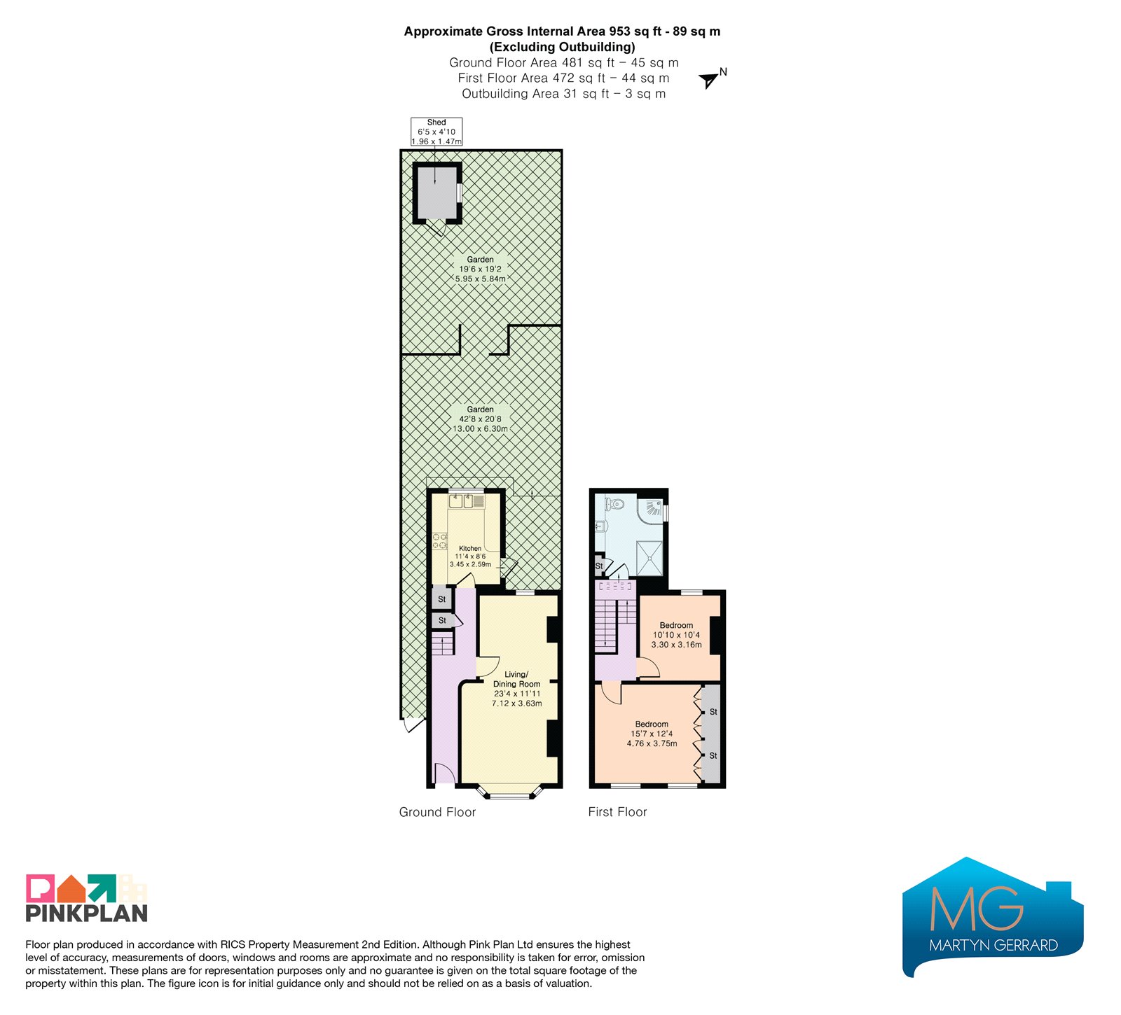 60, Church Lane, London floorplan