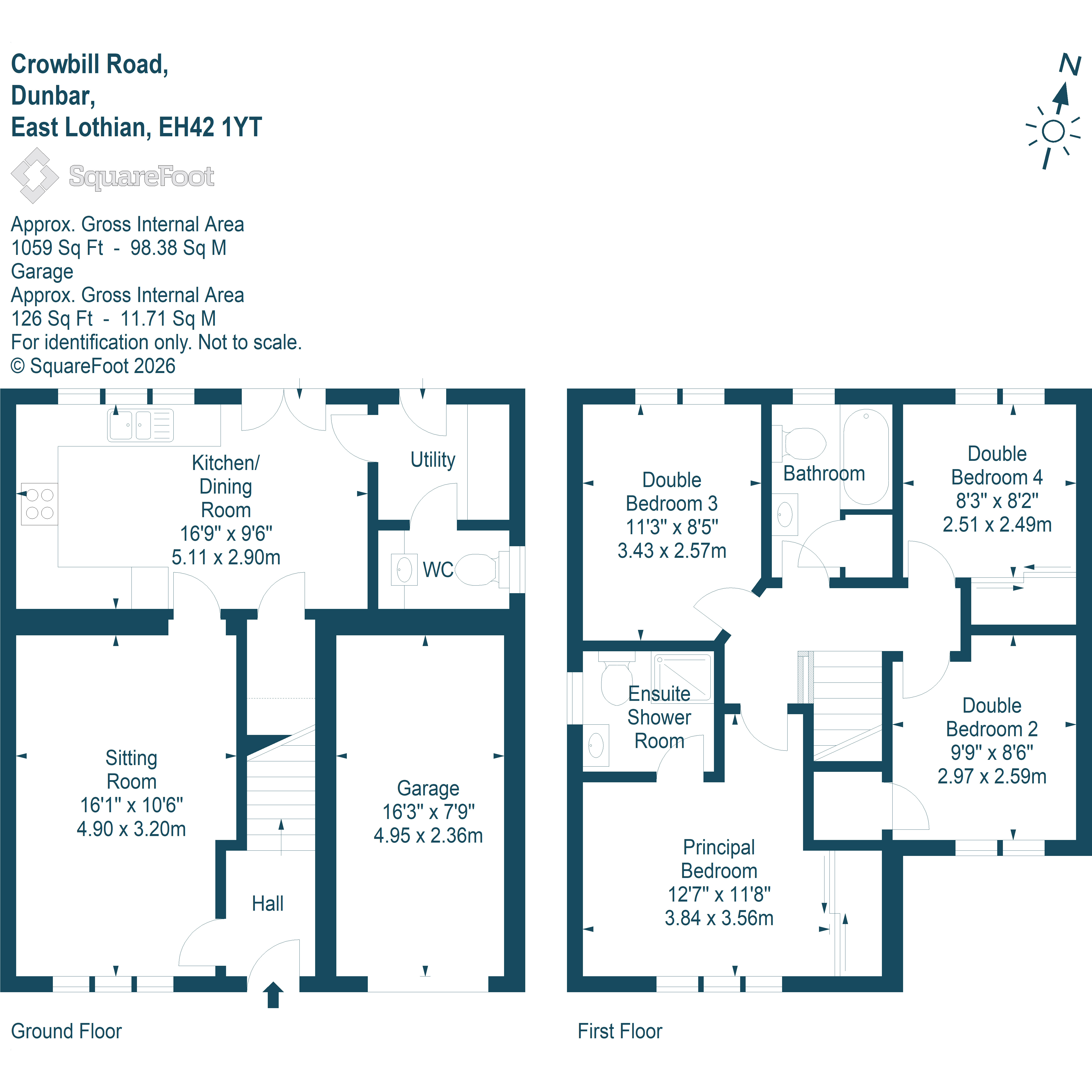 12, Crowbill Road, Dunbar, East Lothian floorplan