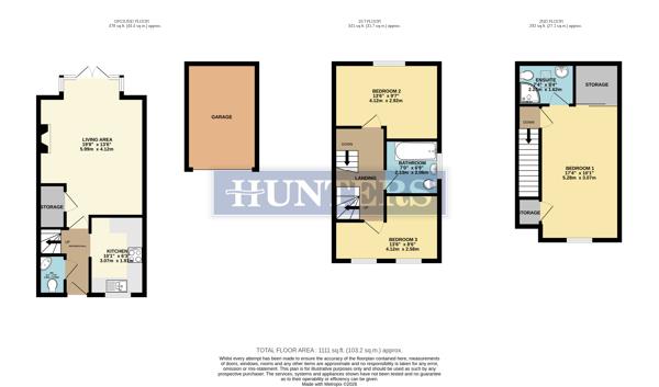 16, Springwood Grove, Rotherham floorplan