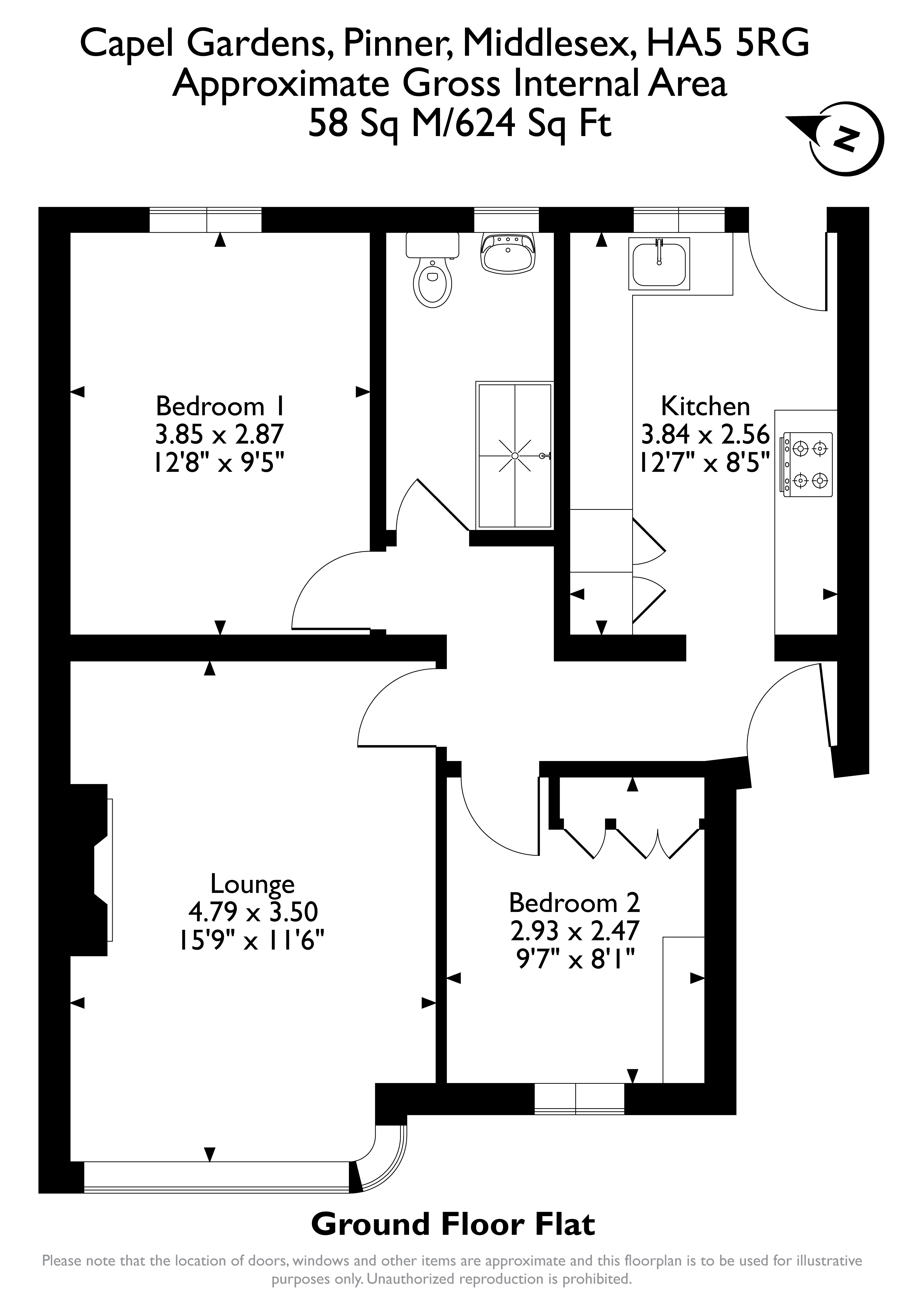 Capel Gardens, Pinner floorplan