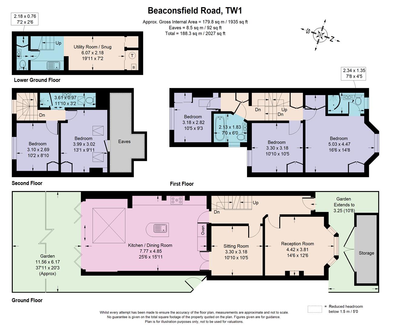 5 Bedrooms Semi-detached house for sale in Beaconsfield Road, St Margarets, Twickenham TW1
