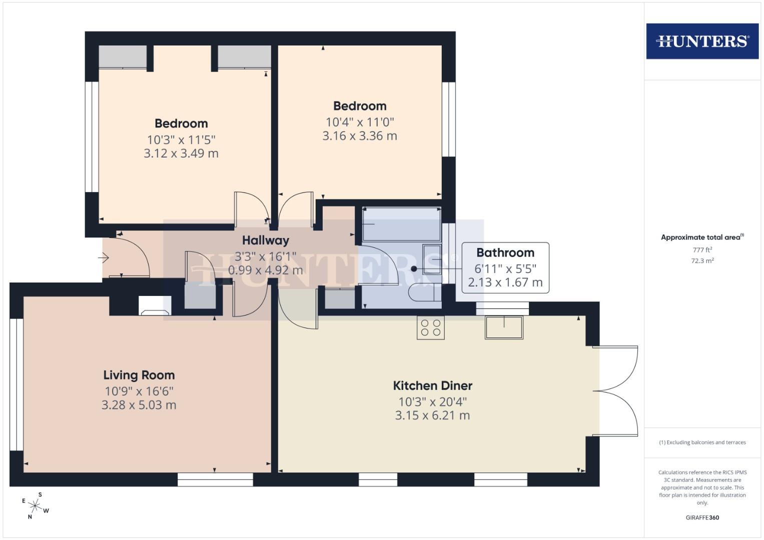 13, Chevin Drive, Filey floorplan