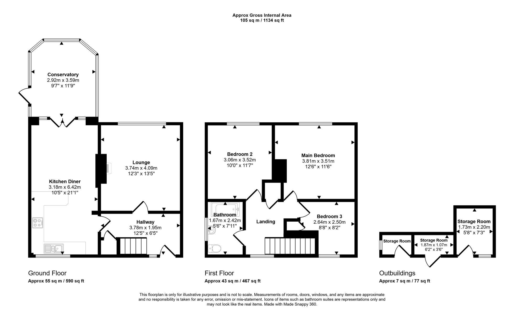4 Ambleside, Wigan floorplan