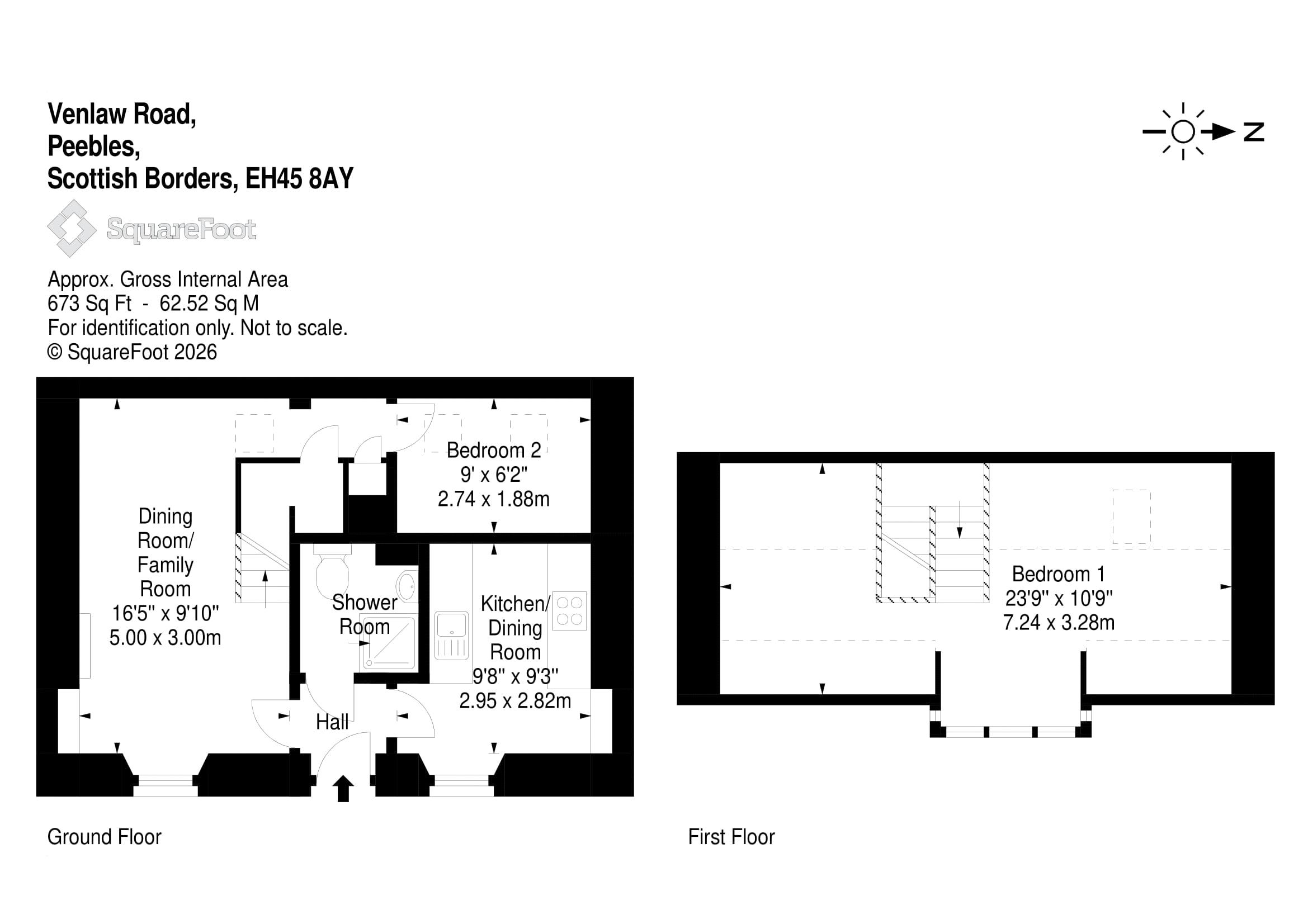 Len Cottage, 3, Venlaw Road, Peebles floorplan