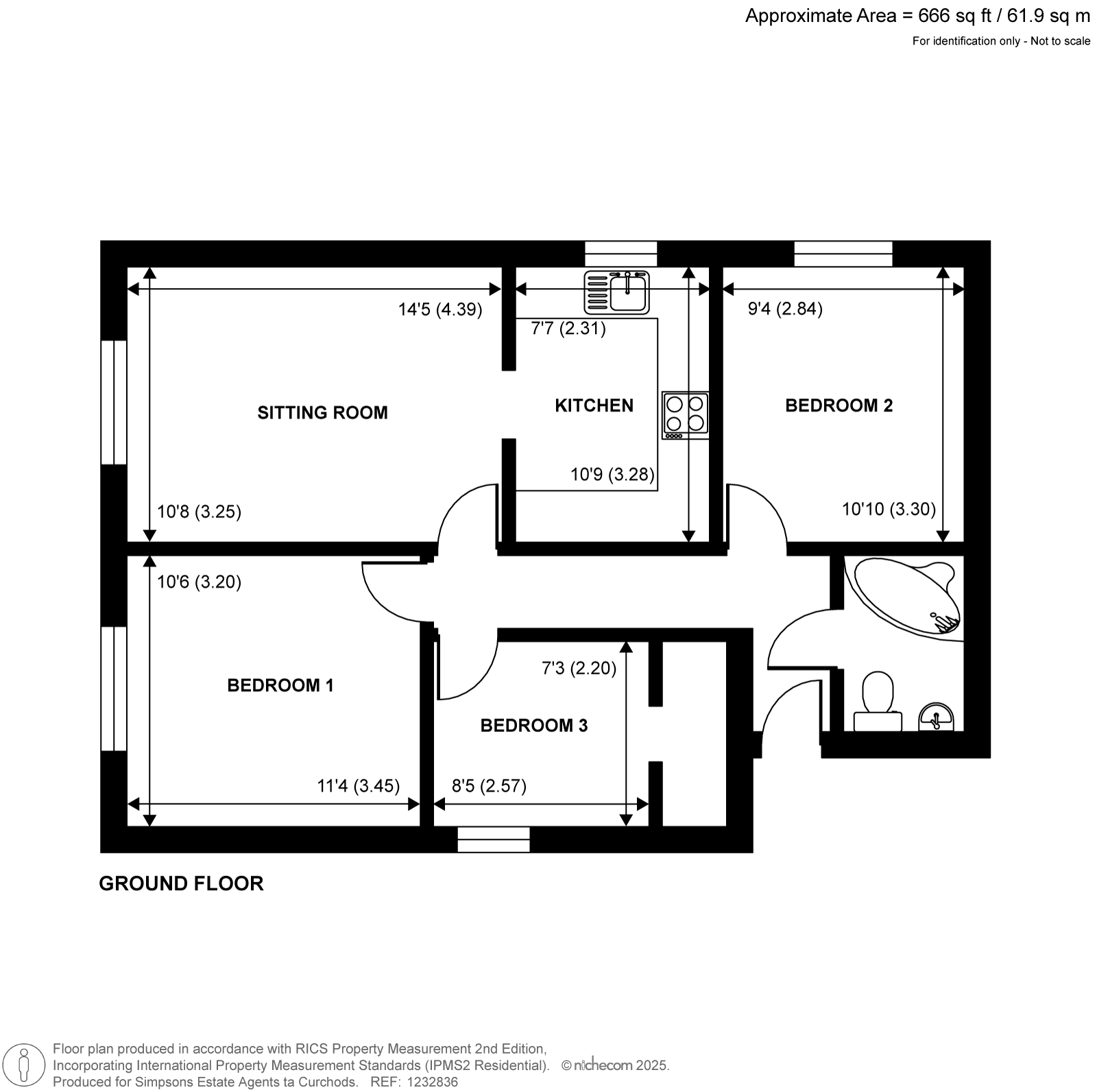 1 Sampson Court,, Linden Way, Shepperton floorplan