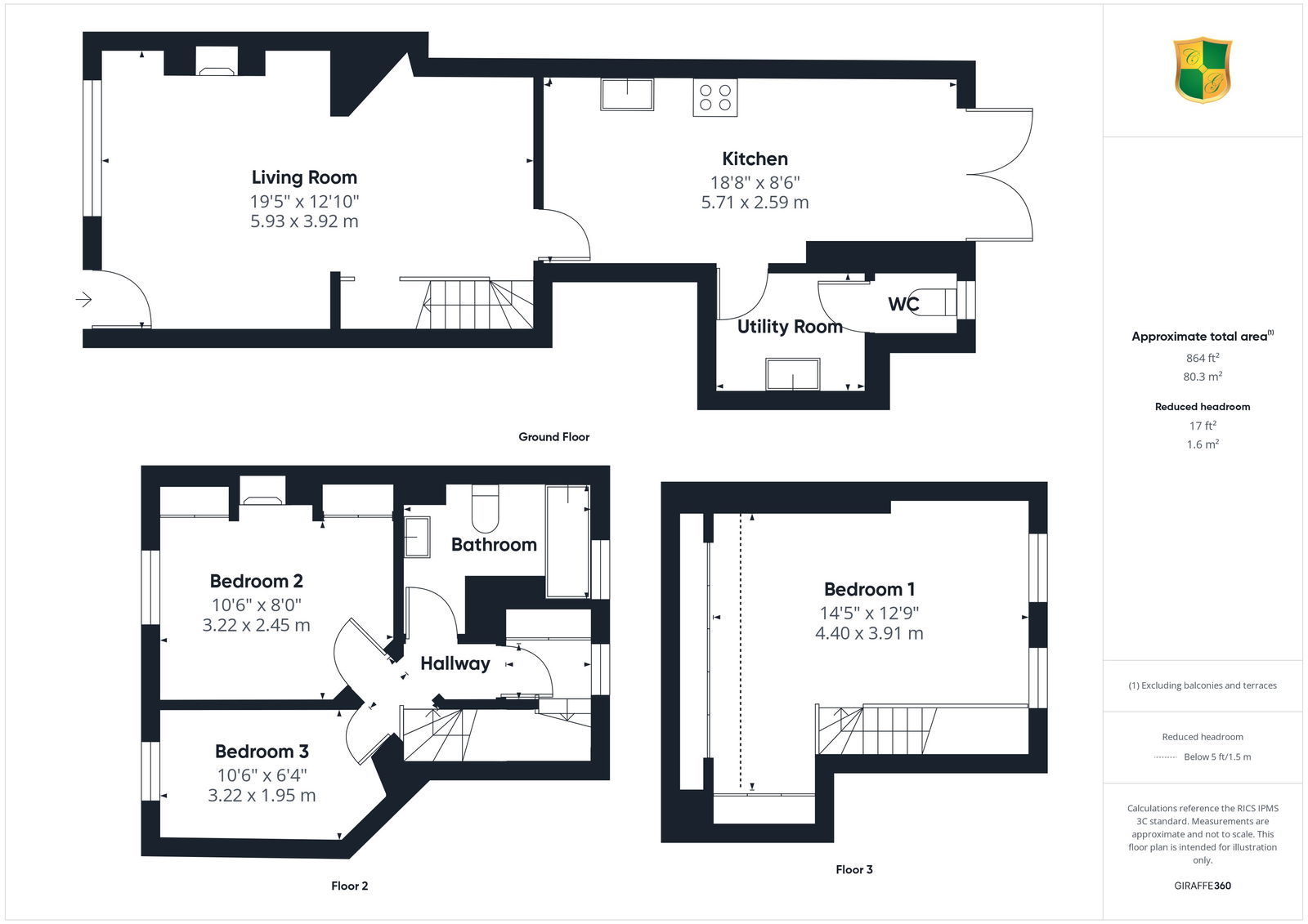 6, Victory Road, Horsham floorplan