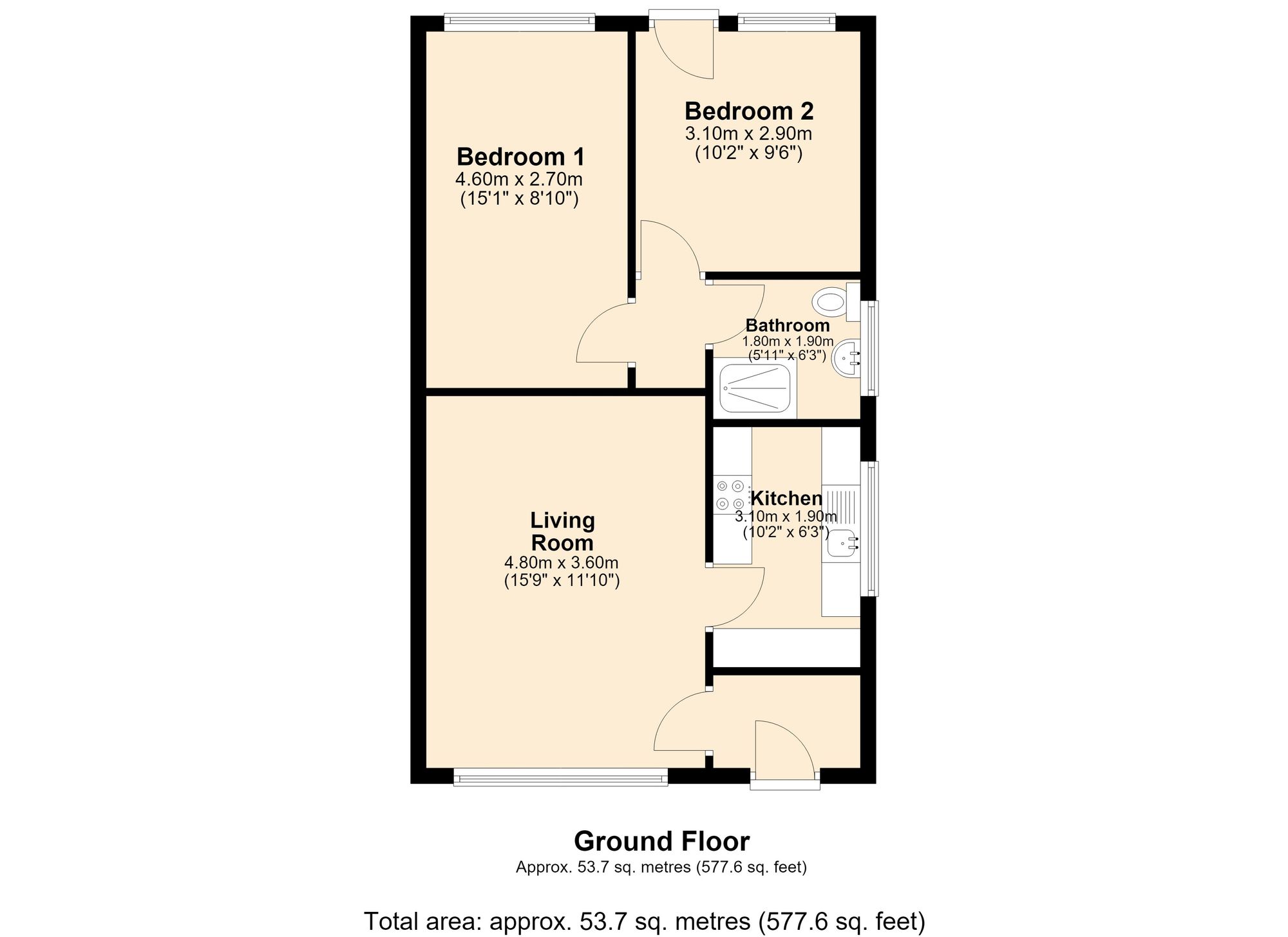 33 Ascot Way, Accrington floorplan