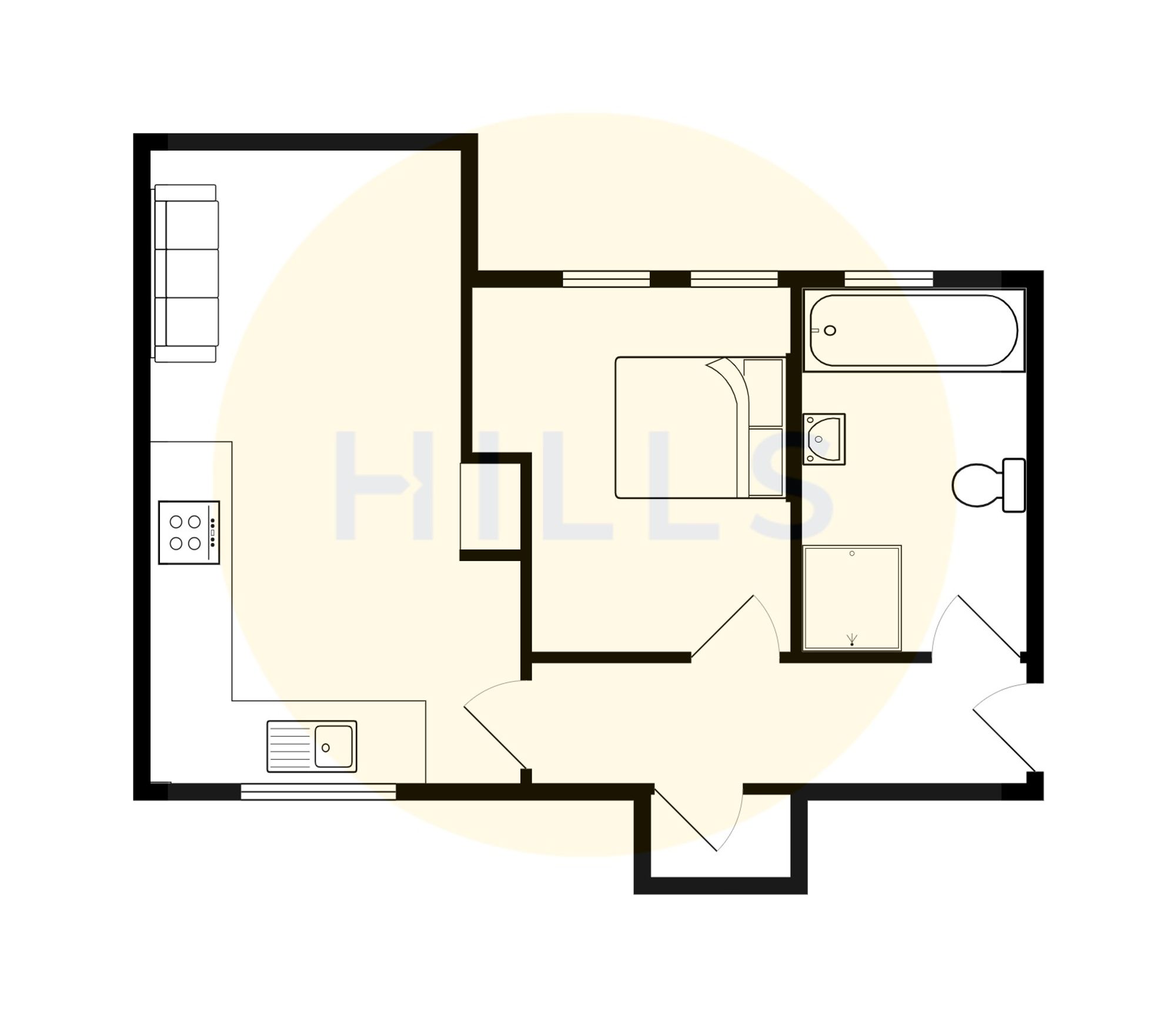 Apt 1, The Shackles 2A Police Street, Manchester floorplan