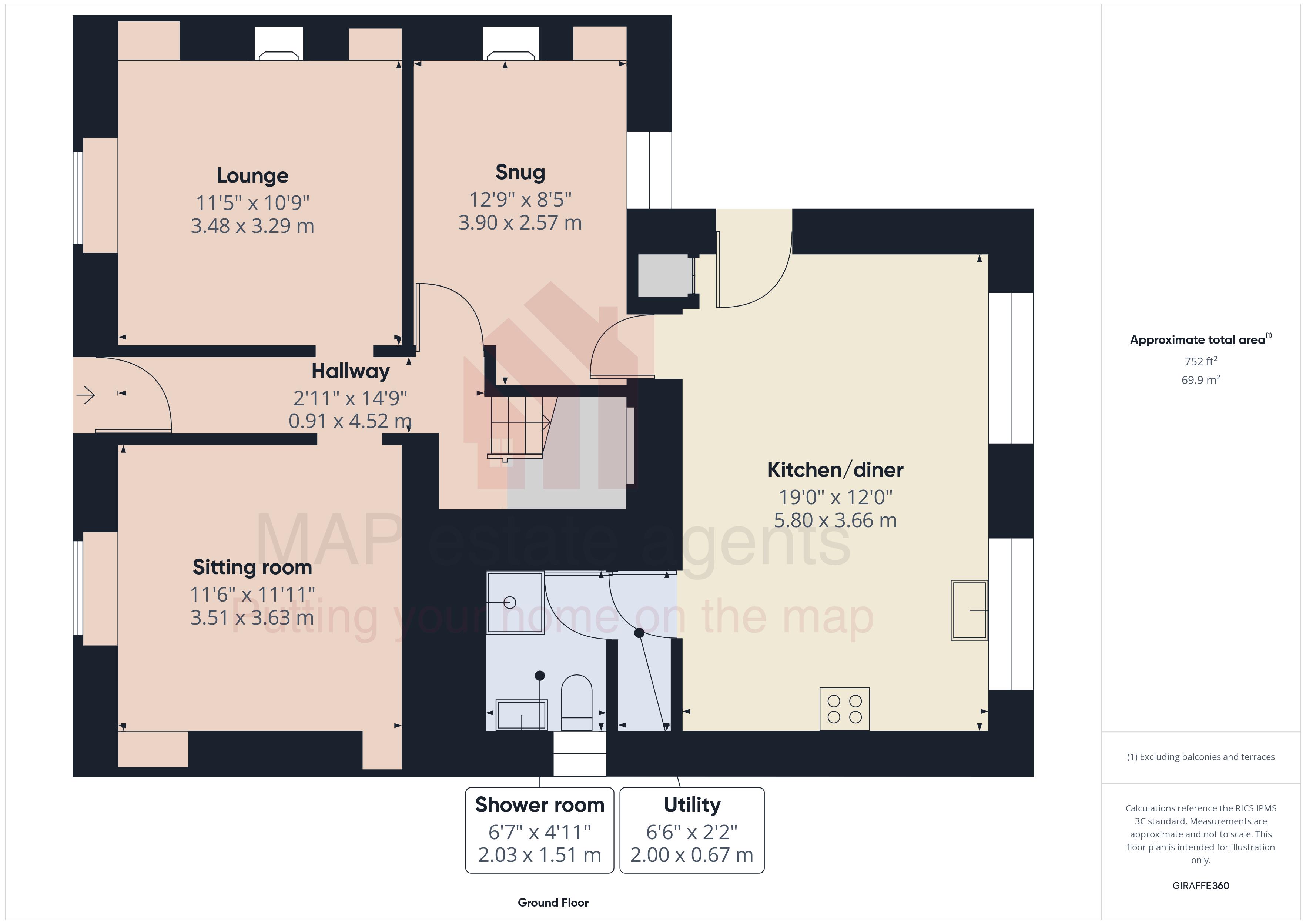 Trelawney, Vogue, Redruth floorplan