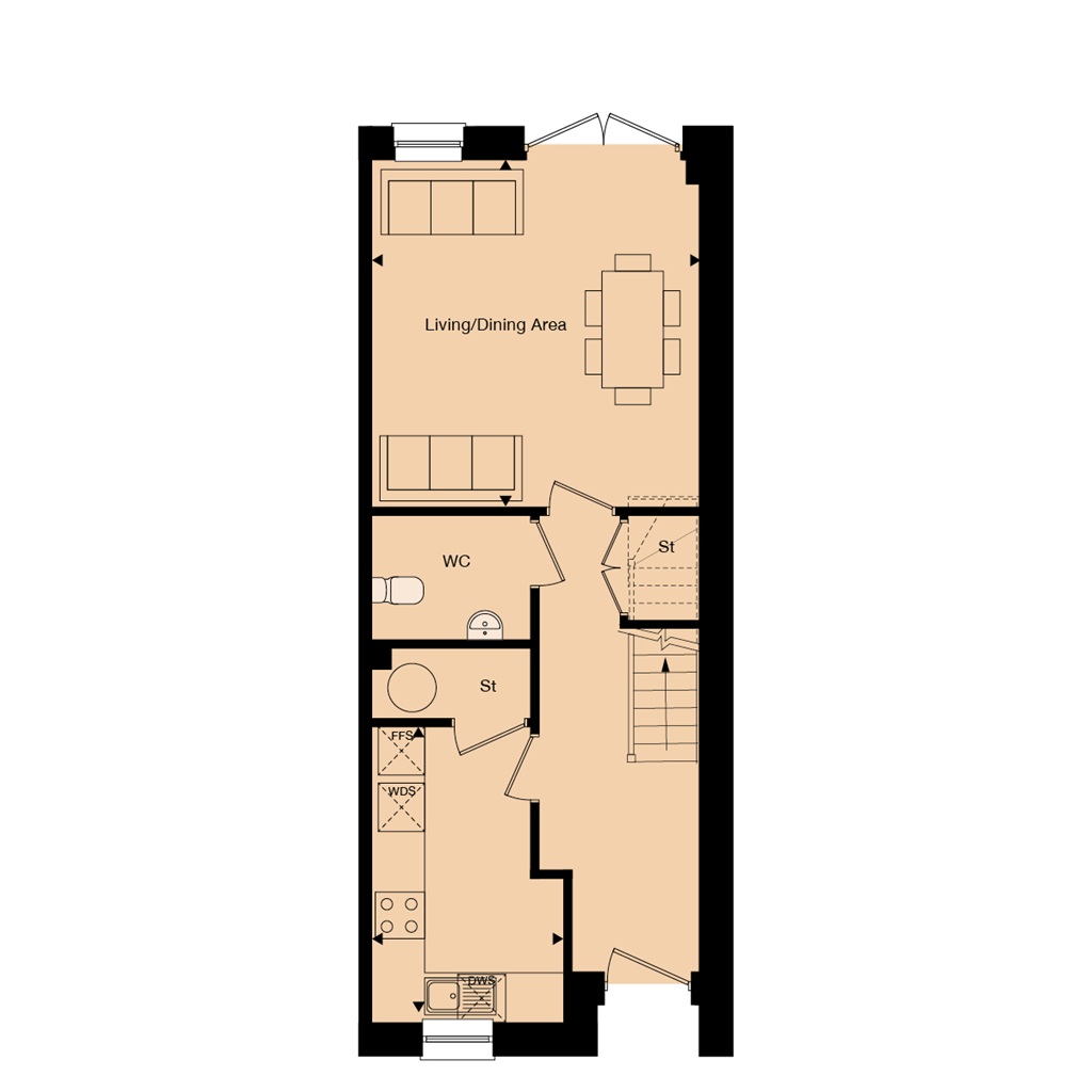 The Colney - Plot 26, The Tramworks, 679 High Road, North Finchley floorplan