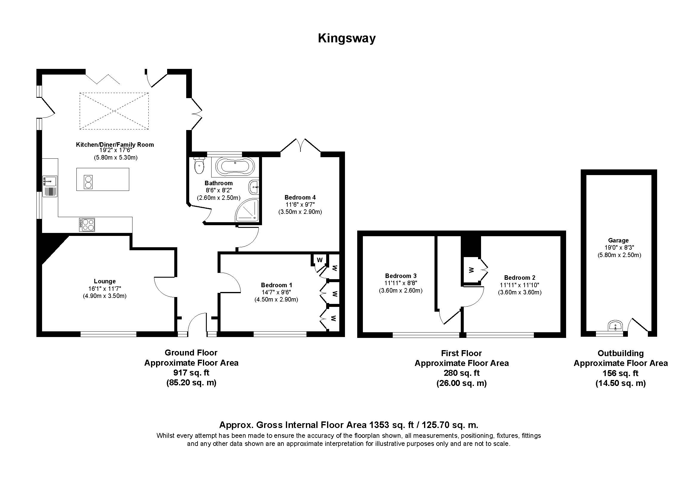 15, Kingsway, Ferndown floorplan