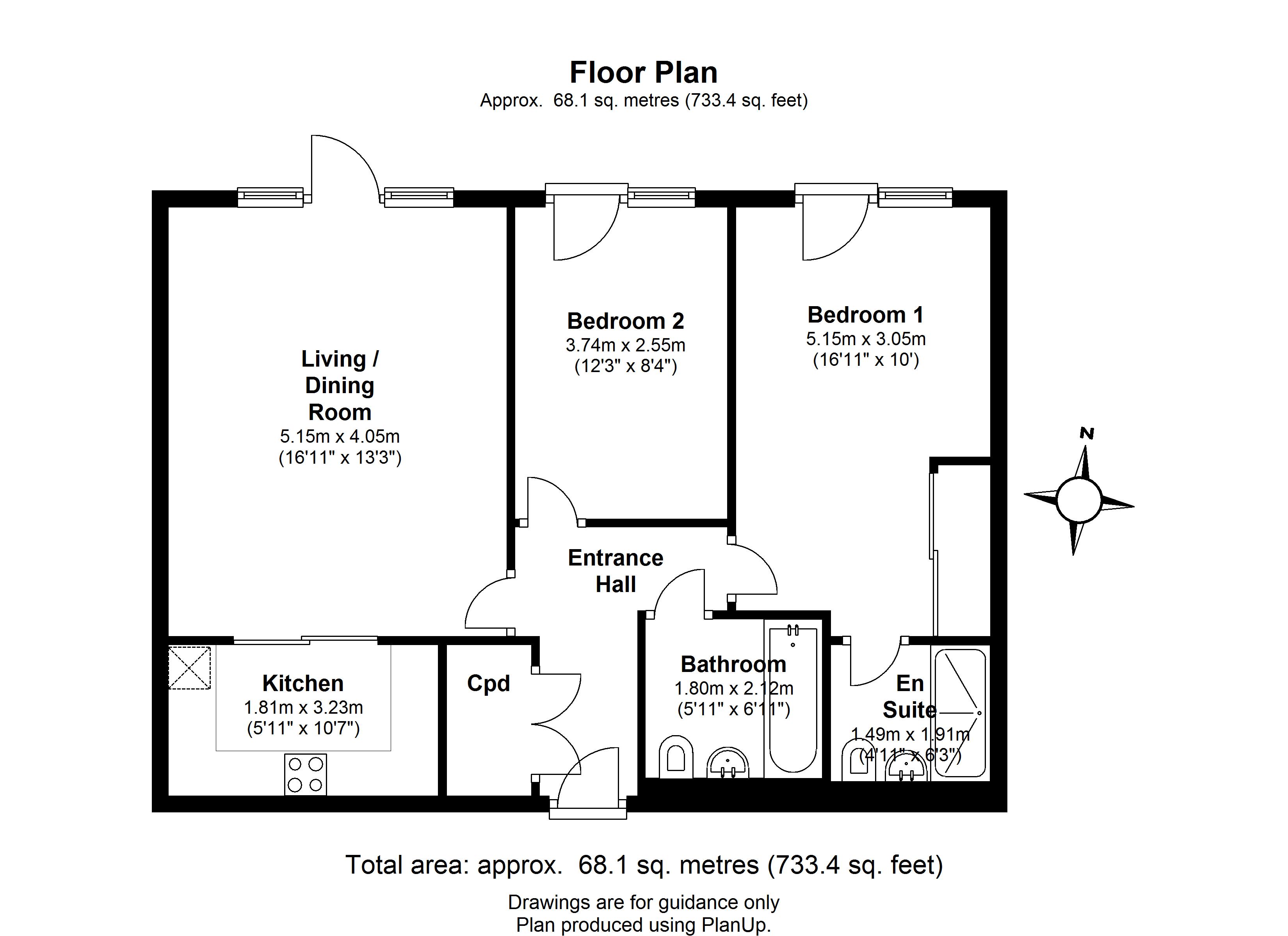 2 Bedrooms Flat to rent in Marlowe House, Kingsley Walk, Cambridge, Cambridgeshire CB5