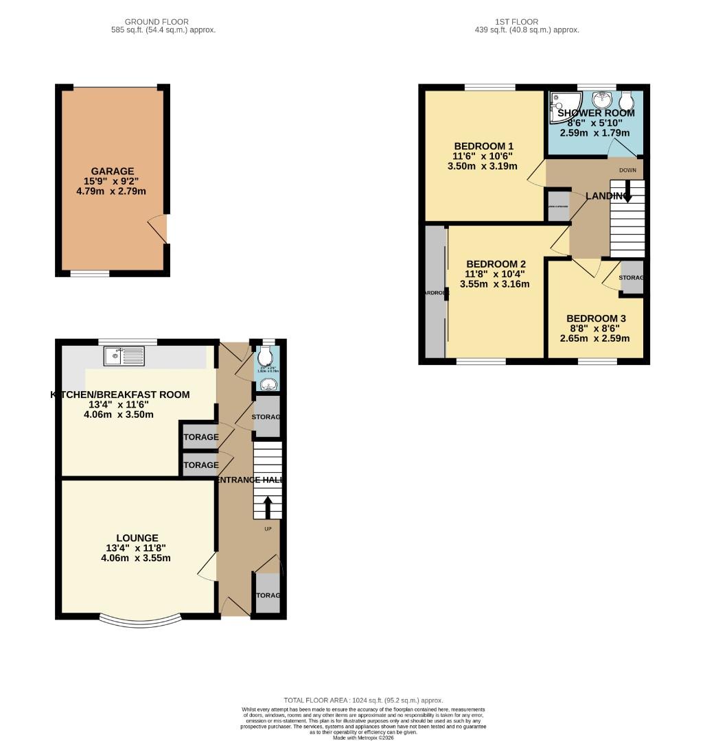 48A, Stocks Lane, Gamlingay floorplan