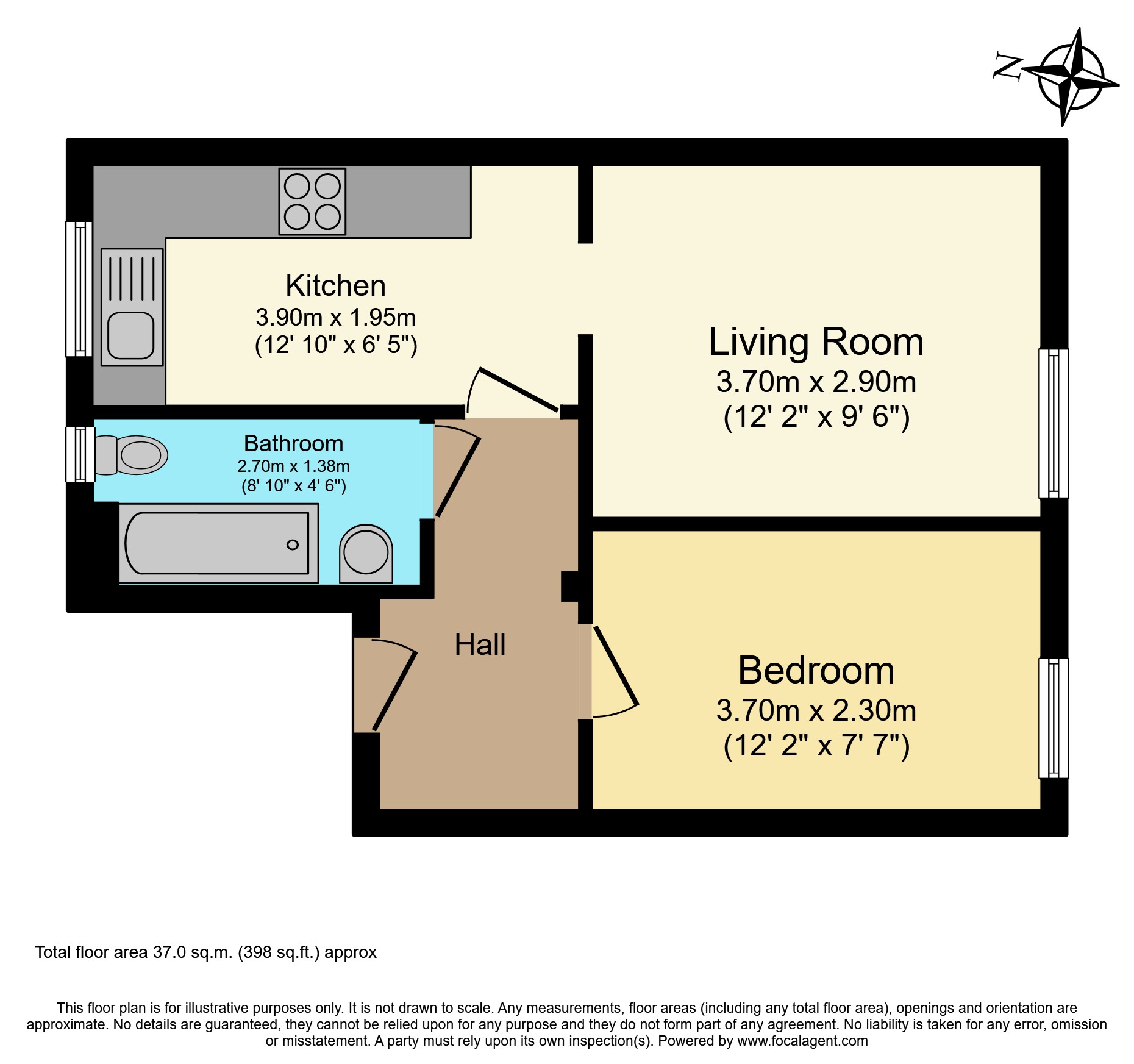 12b, Wilson Road, London floorplan