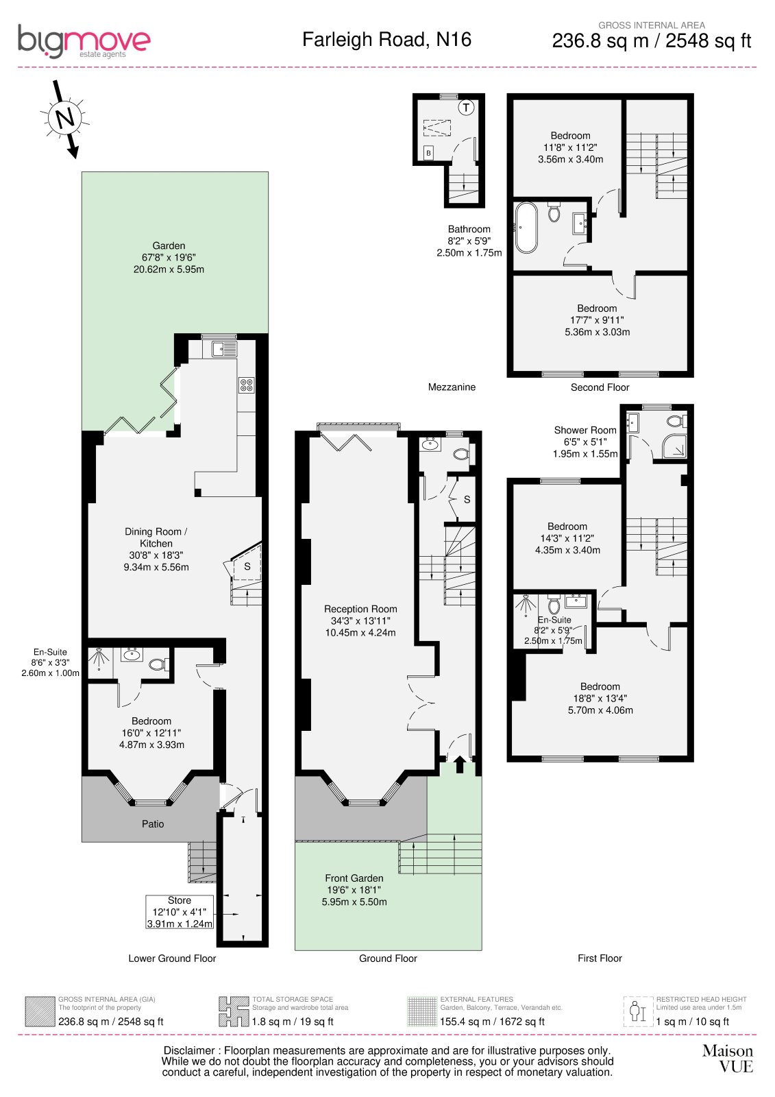 58 Farleigh Road, Hackney floorplan