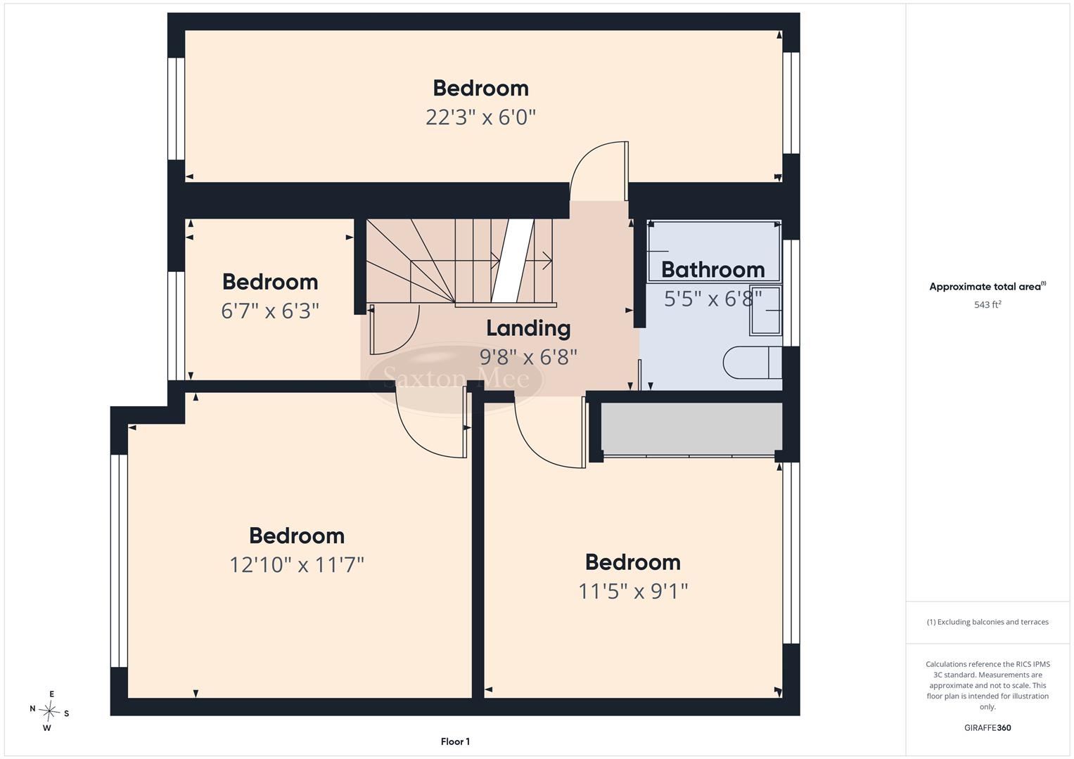 47, Longcroft Road, Dronfield floorplan