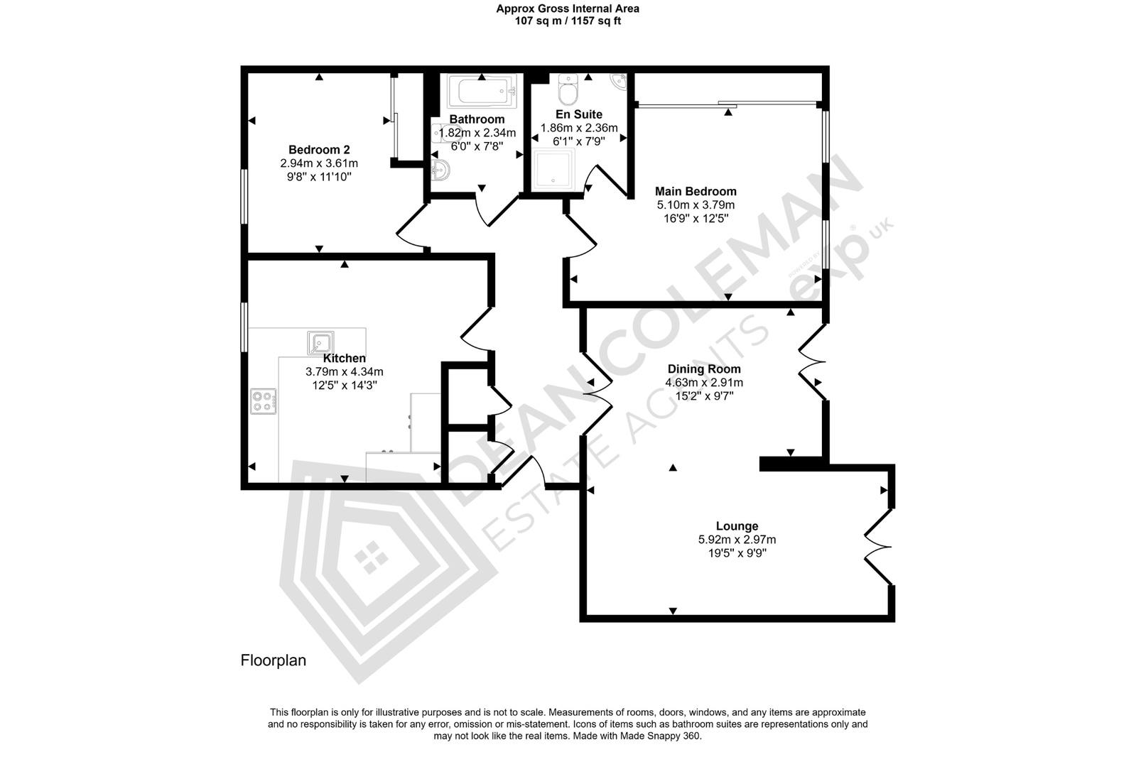 Forhill Court,Flat 11, Lea End Lane, Birmingham floorplan