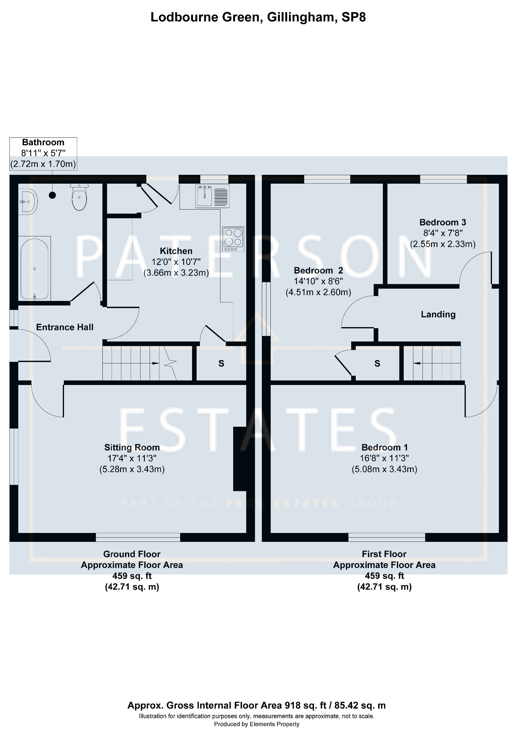 25 Lodbourne Green, Gillingham floorplan