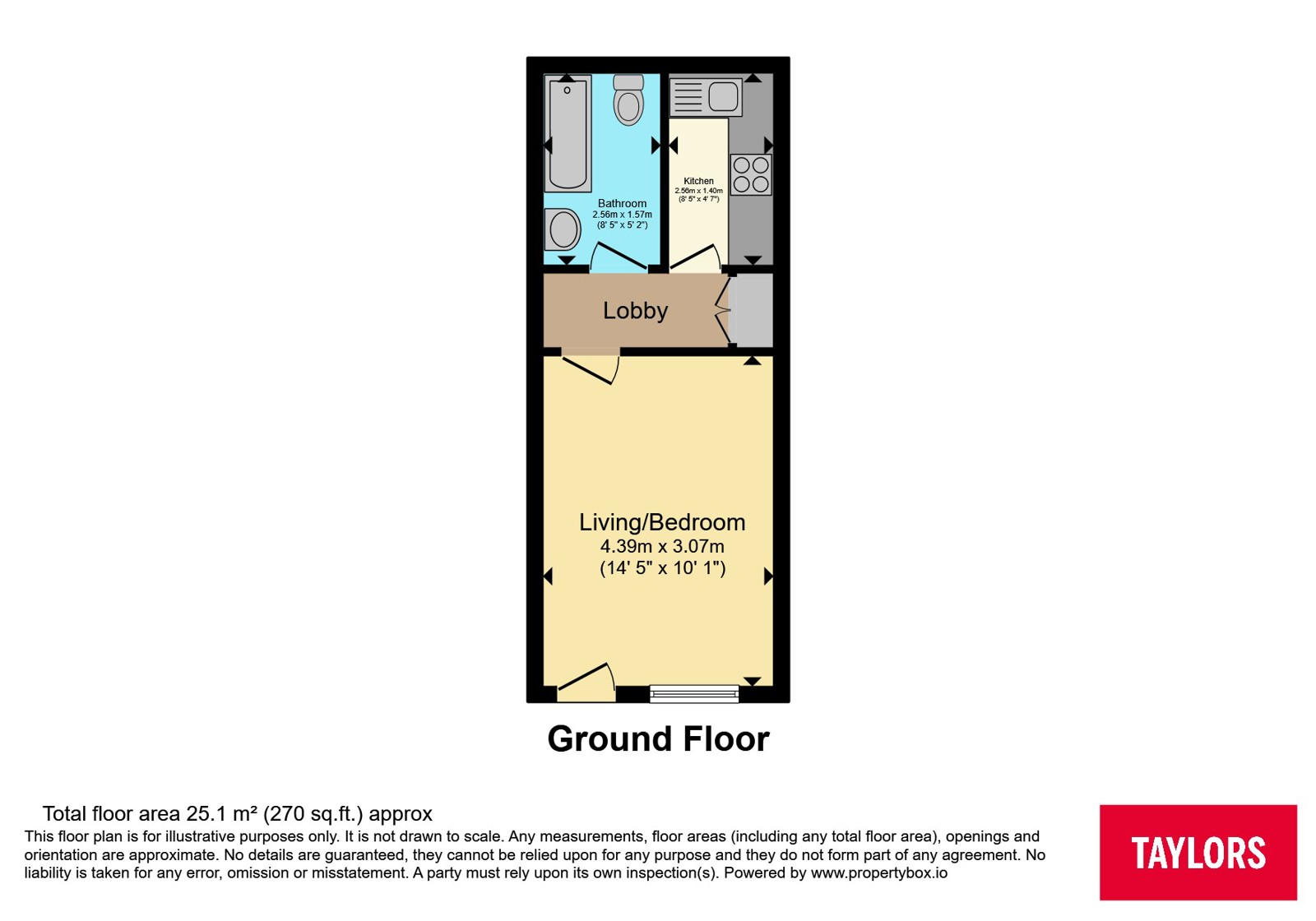 16, Shaldon Court, Bedfordshire floorplan