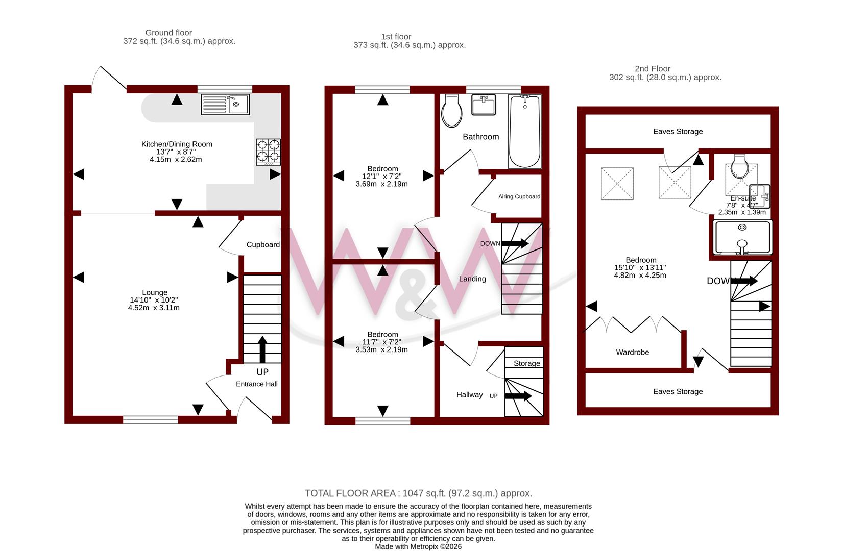 2, Exmoor Close, Fareham floorplan