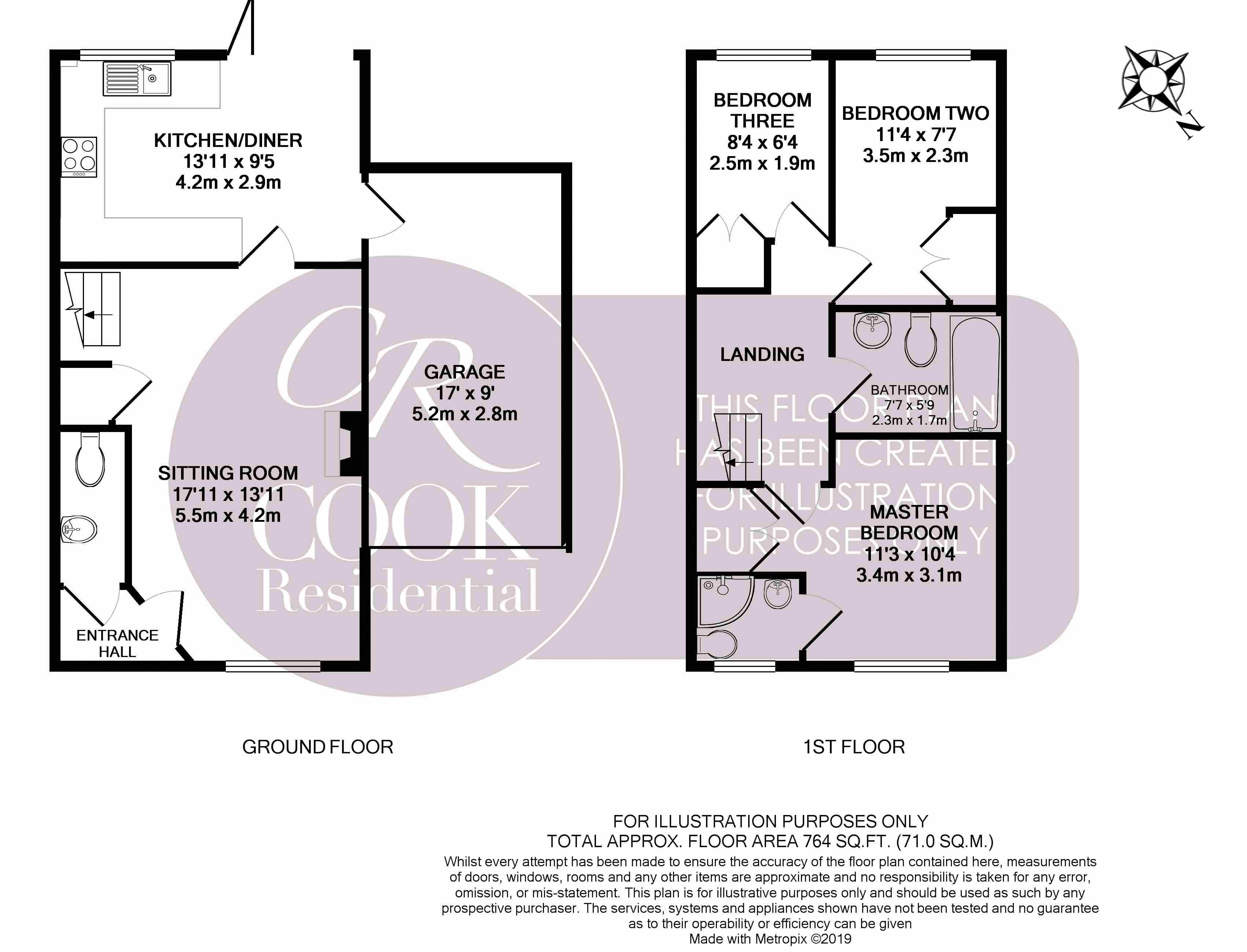 3 Bedrooms Semi-detached house for sale in Sandpiper Drive, Uckington, Cheltenham GL51