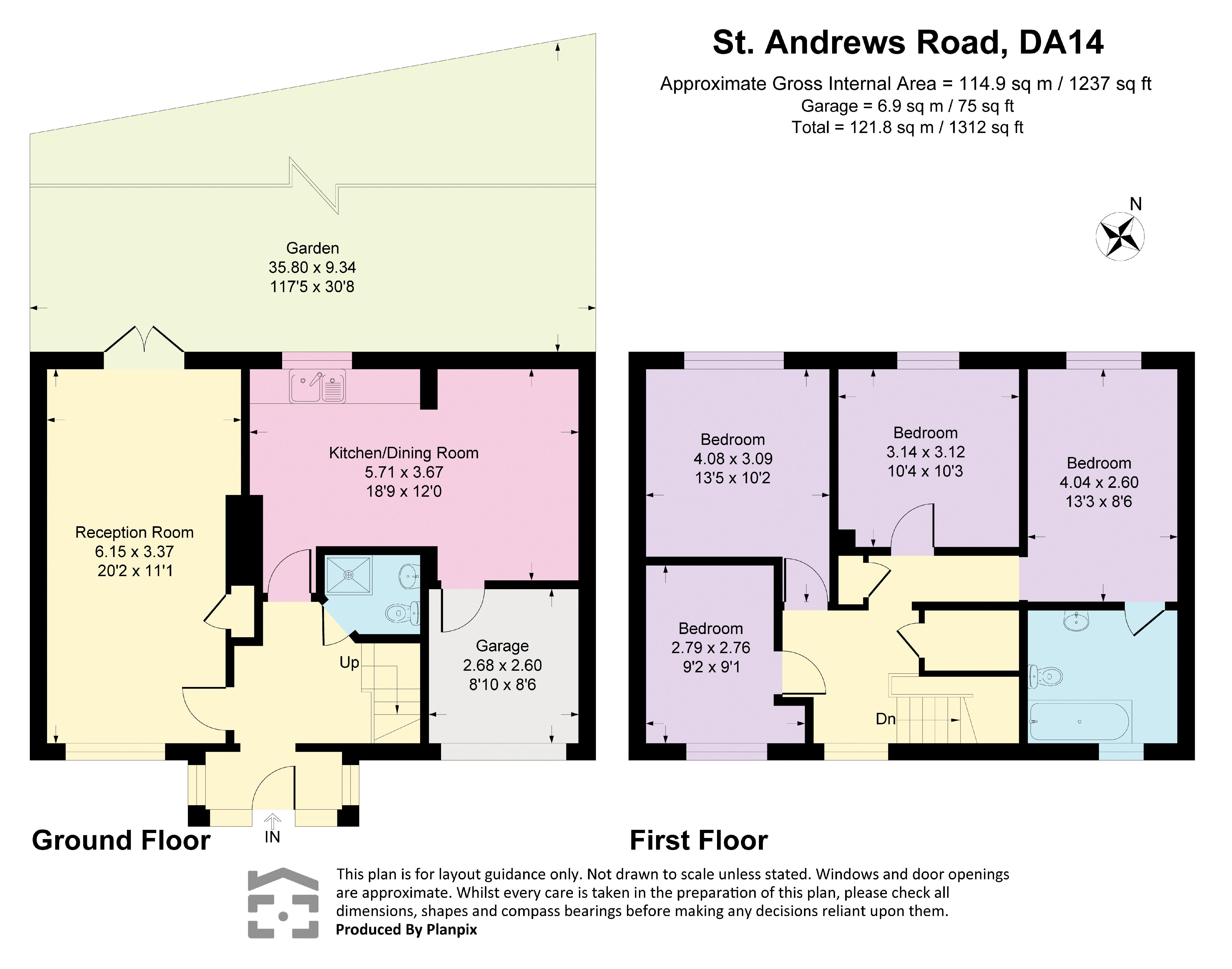 42, St. Andrews Road, Sidcup floorplan