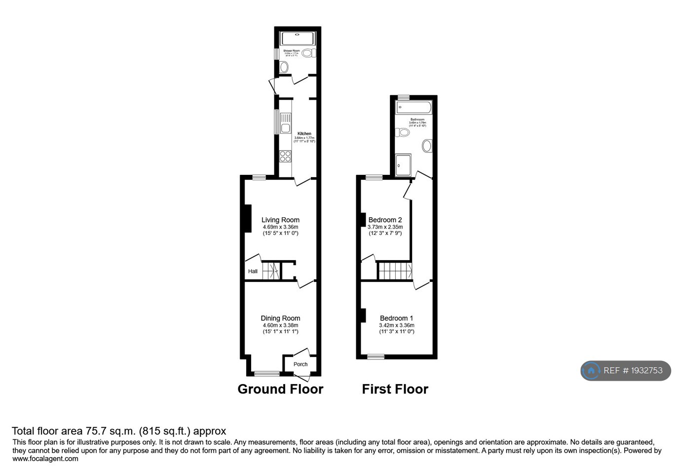 Victoria Road, Stirchley, Birmingham floorplan