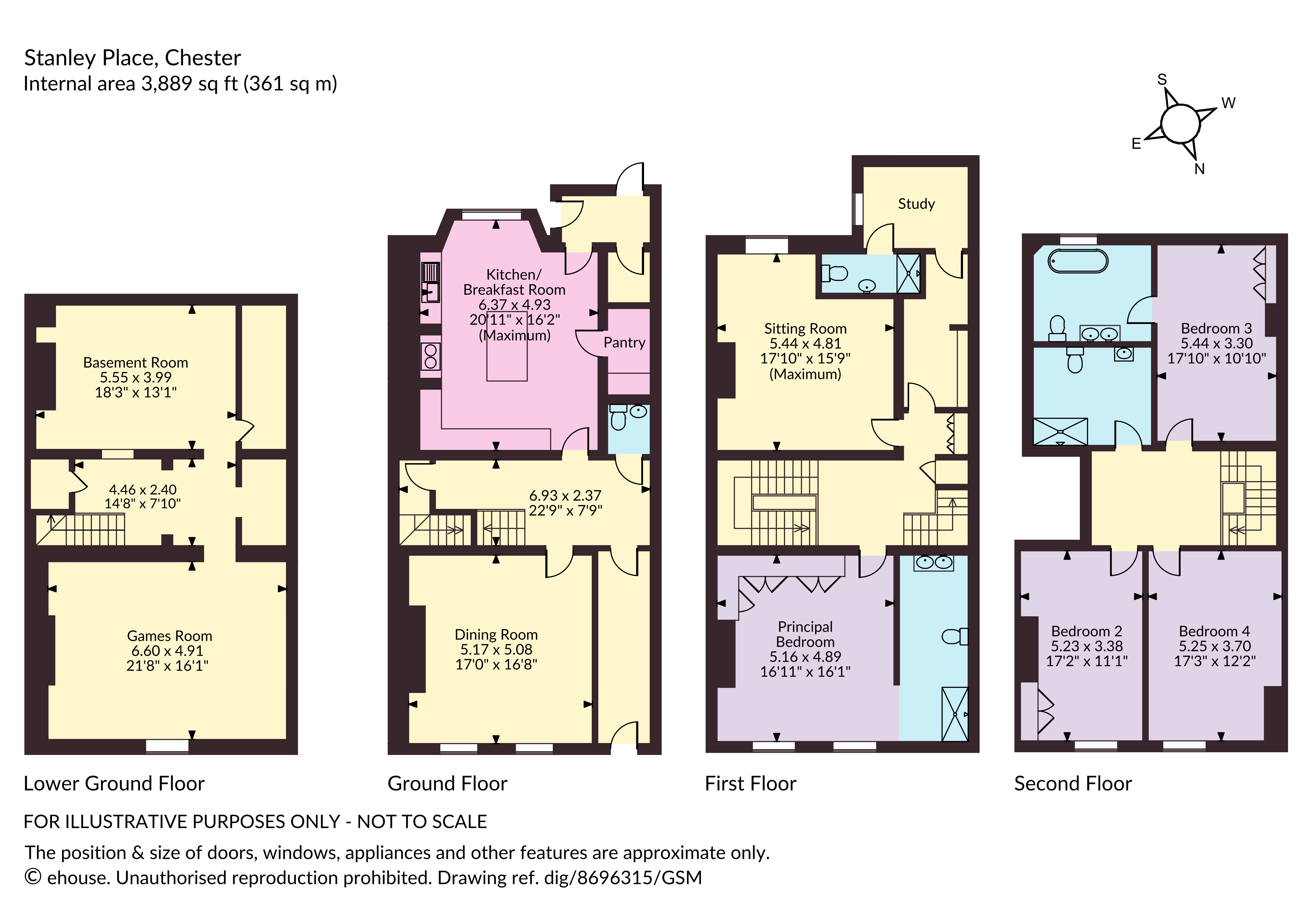 Warwick House, 4, Stanley Place, Cheshire floorplan