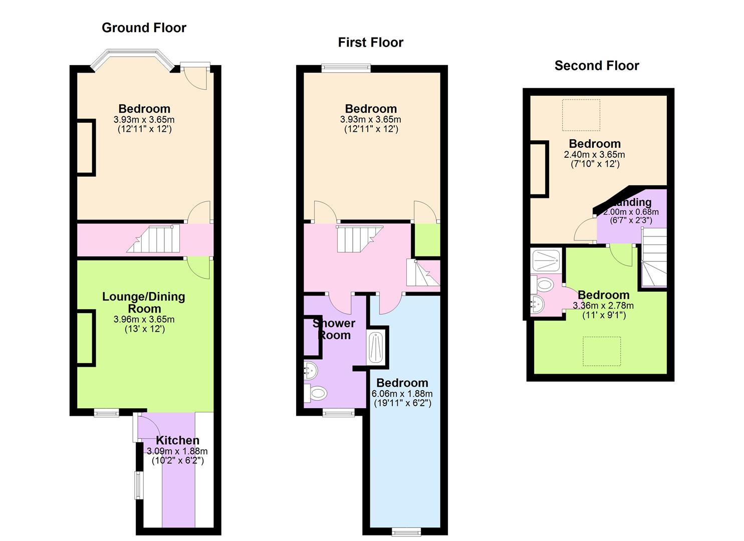 Sackville Road, Sheffield floorplan
